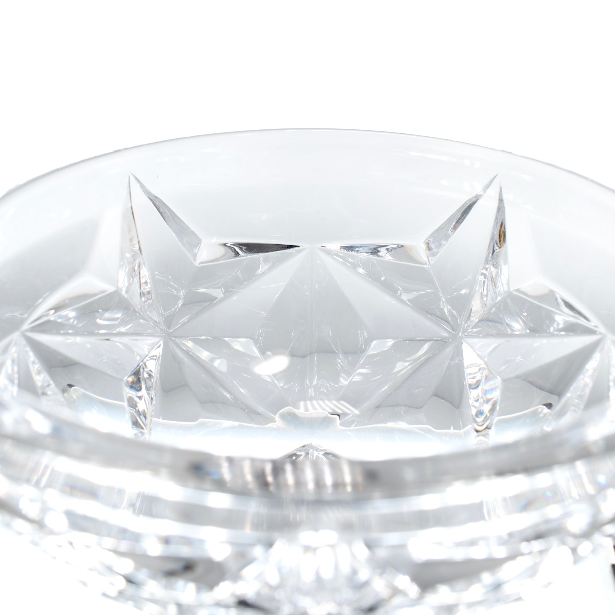 Tiffany & Co. Lead Crystal Cut Star Pattern Bowl