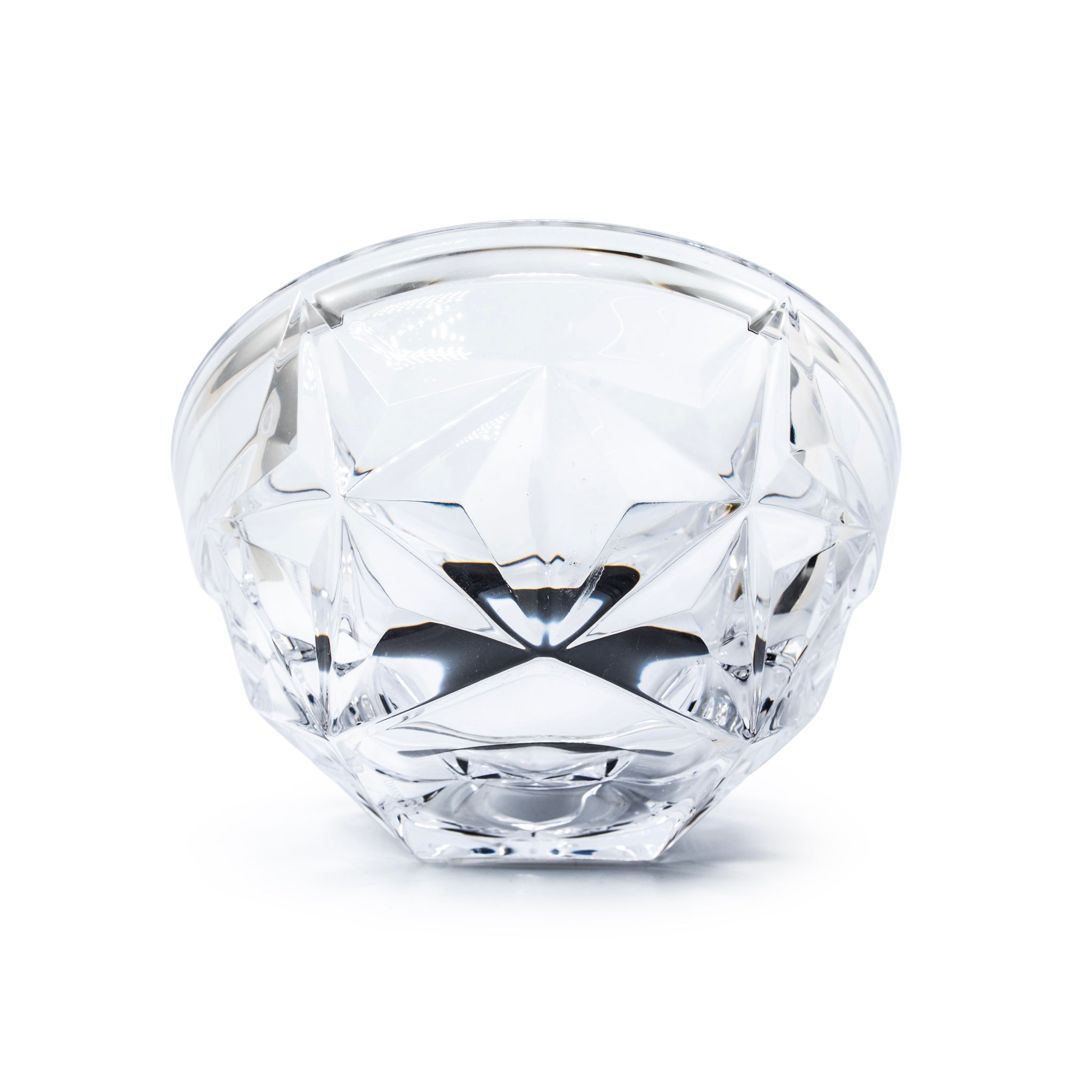 Tiffany & Co. Lead Crystal Cut Star Pattern Bowl