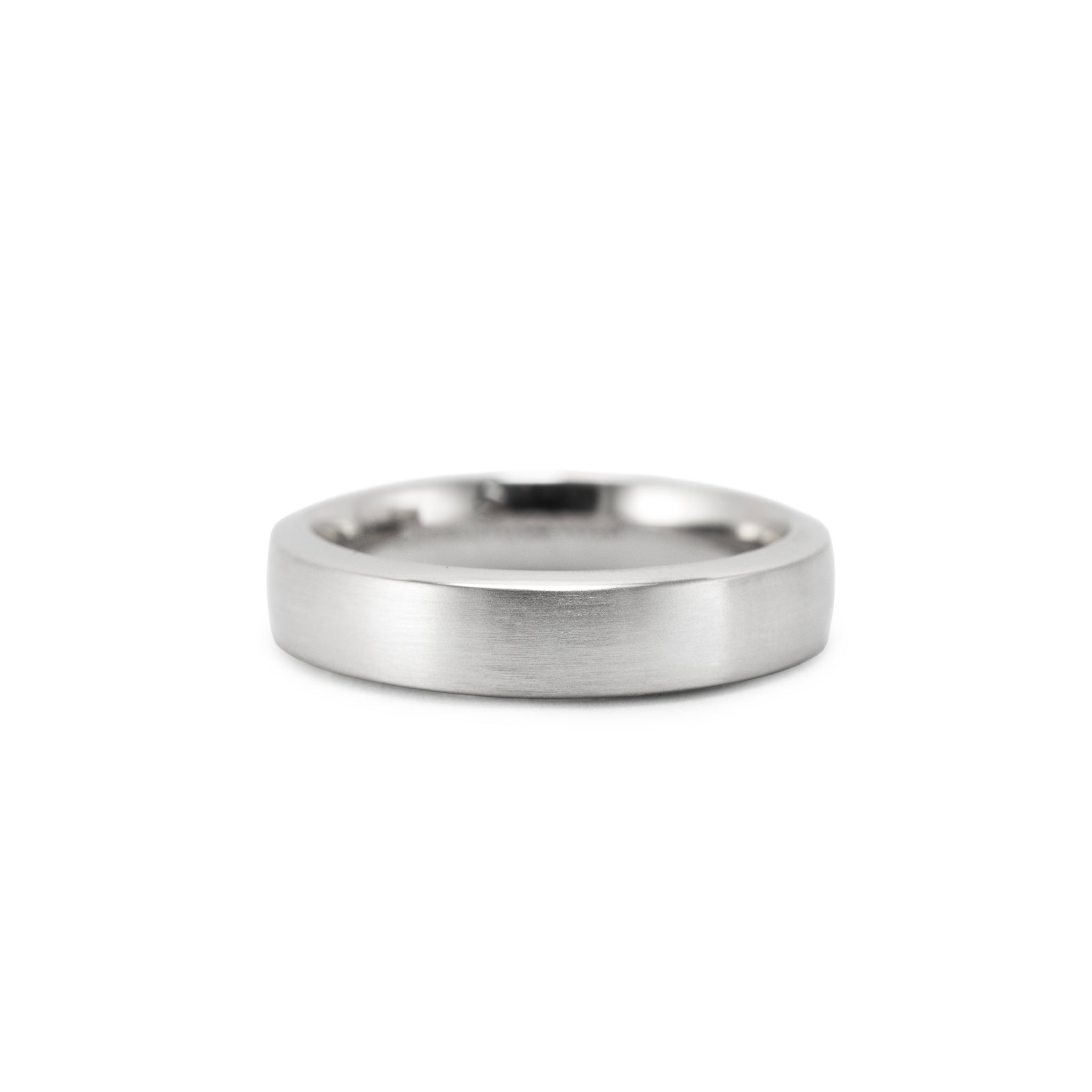 Unisex Tiffany & Co. The Charles Setting Platinum Satin 5MM Finish Band Ring