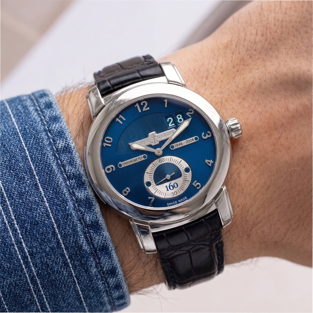 Ulysse Nardin Anniversary 160 L.Edition 43MM 1600-100 18K White Gold Watch