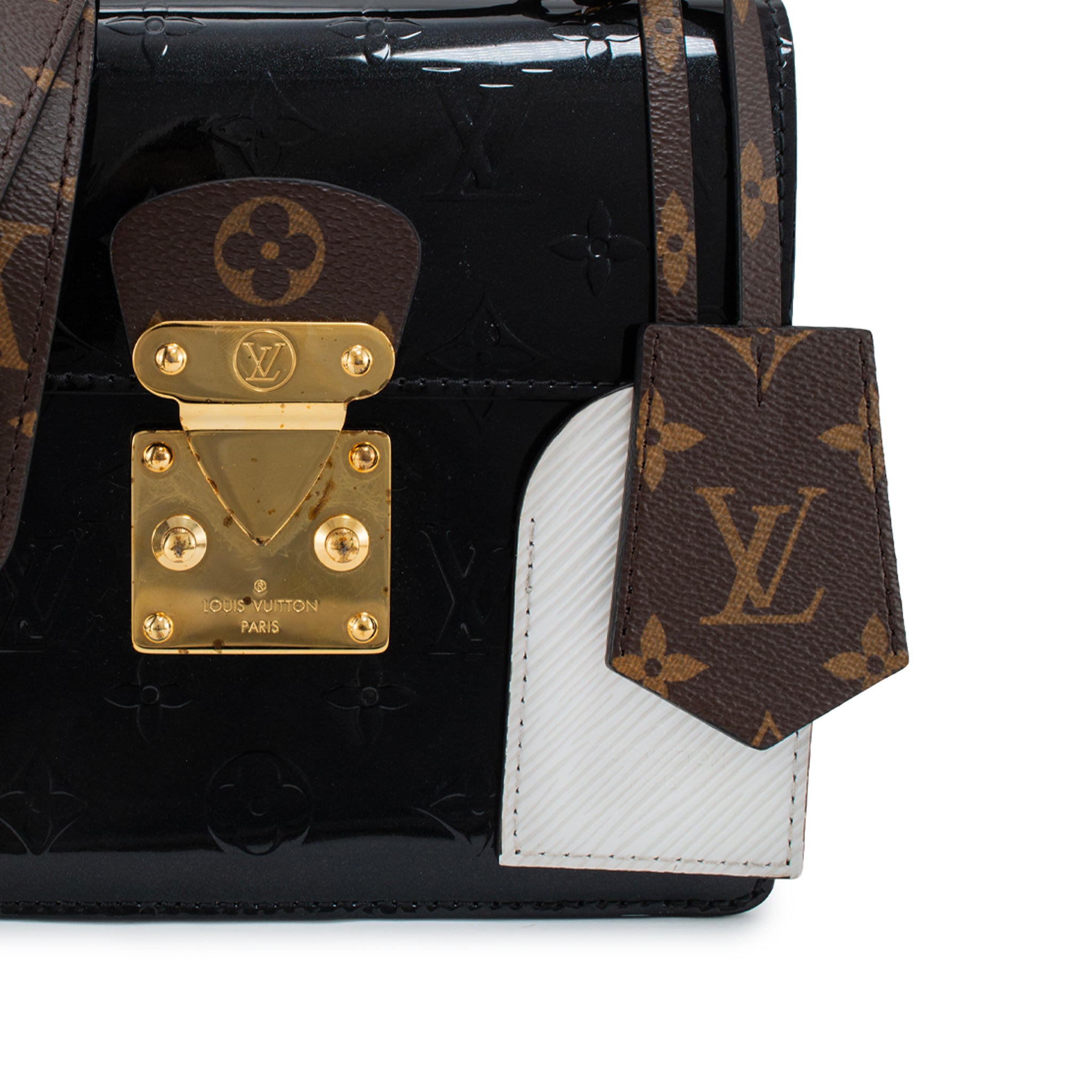 Louis Vuitton Black Monogram Vernis Epi Leather Spring Street PM Handbag