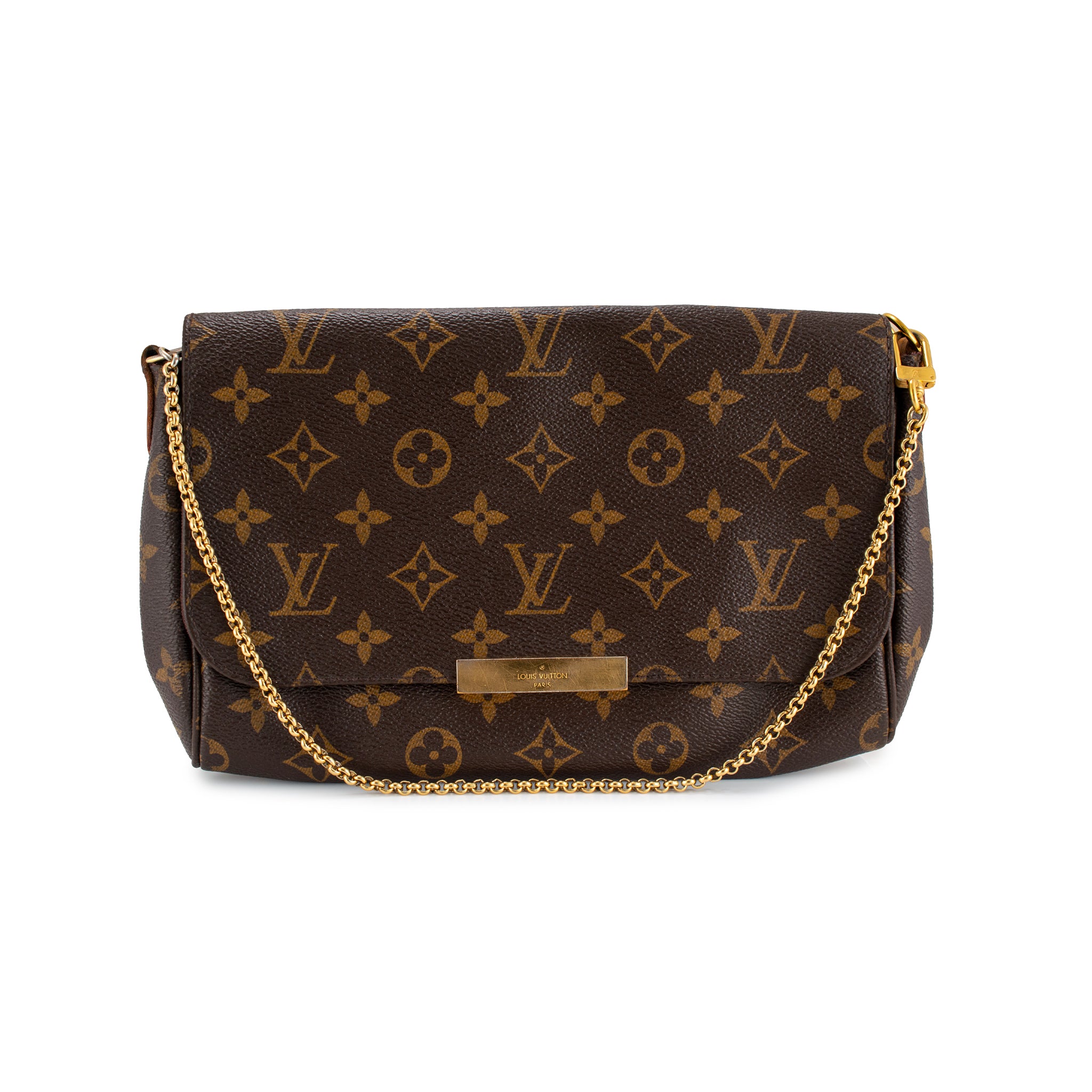 Louis Vuitton Monogram Favorite MM Coated Canvas Gold-Tone Hardware Shoulder Bag