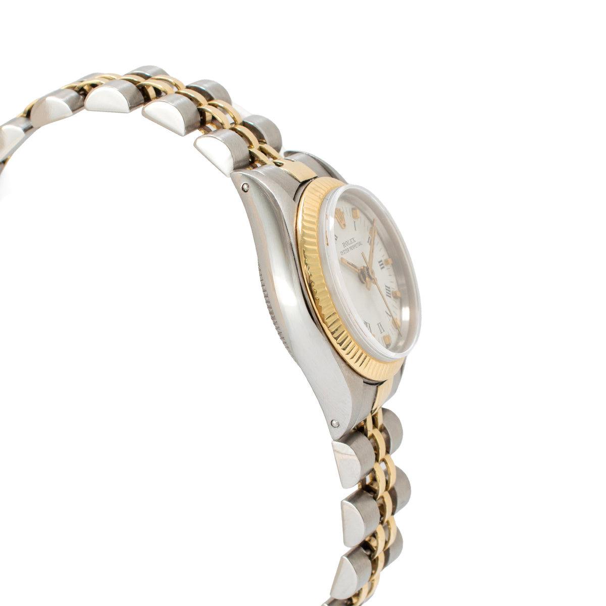 Vintage Ladies Rolex Oyster Perpetual 24MM 6719 14K Yellow Gold Automatic Watch