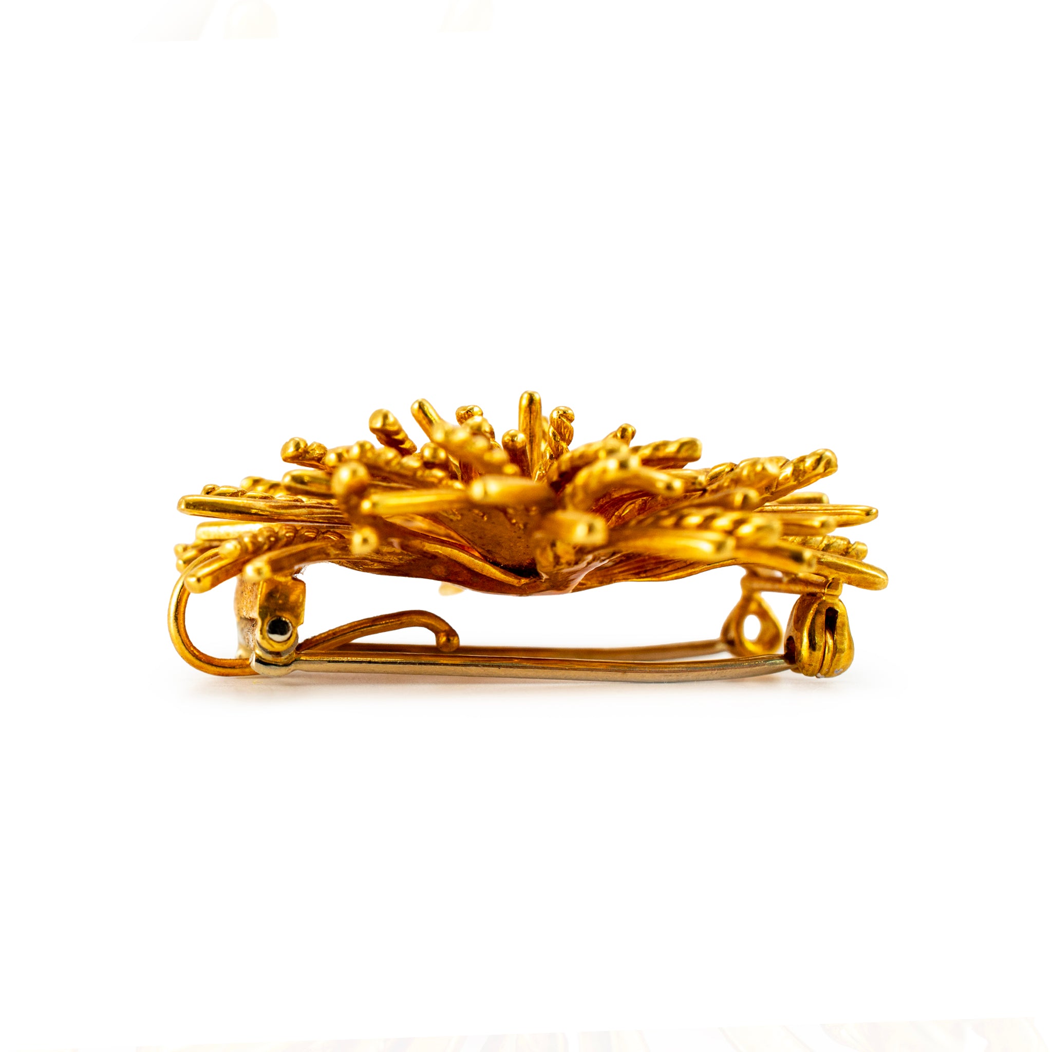 Vintage Tiffany & Co. 18K Yellow Gold Sea Anemone PIN Brooch
