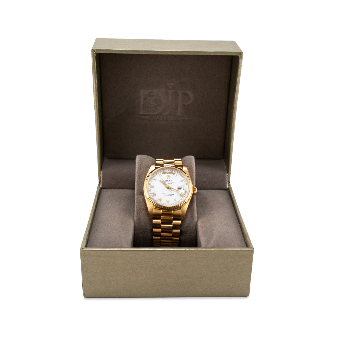 Vintage Rolex Day Date 36MM 18038 President 18K Yellow Gold Automatic Watch