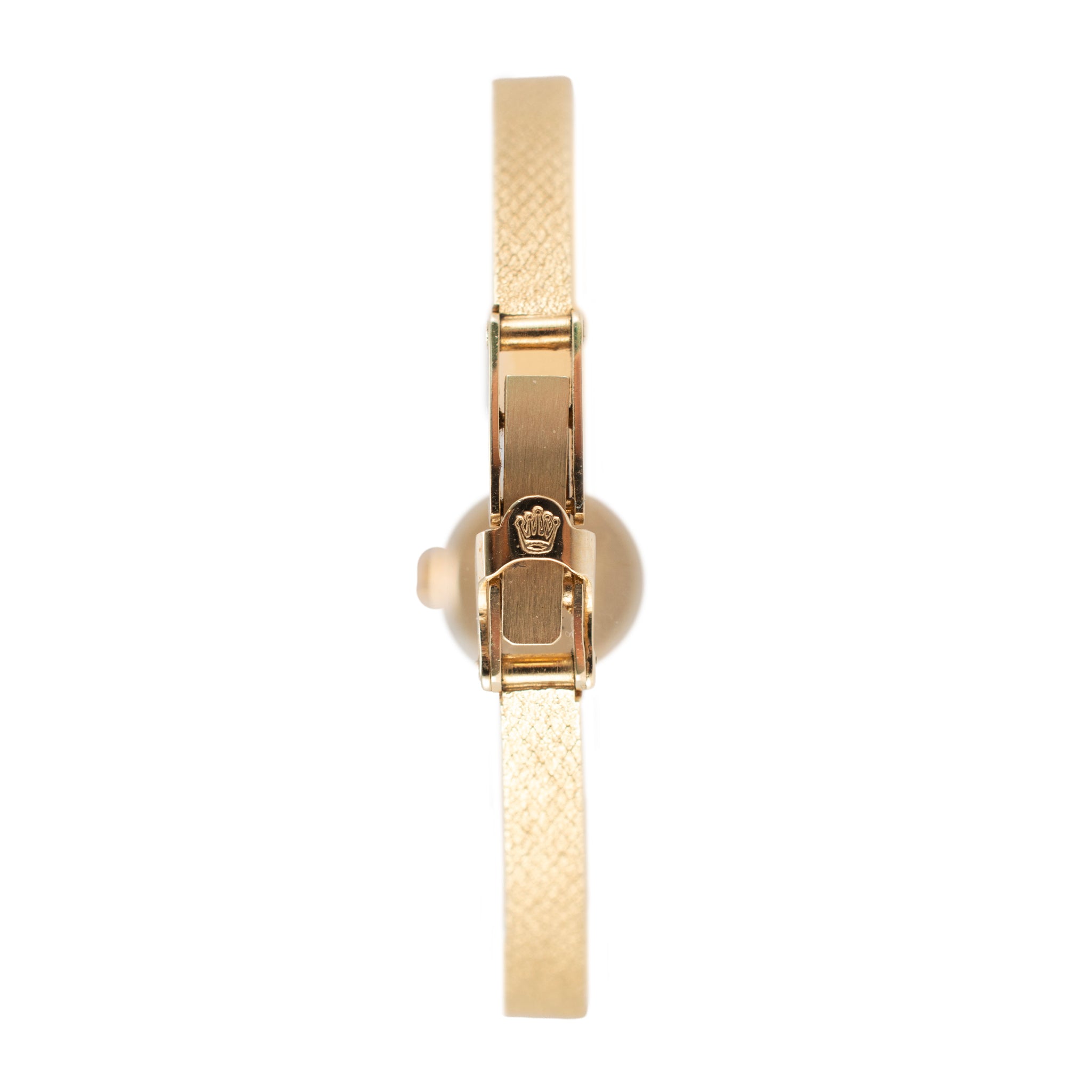Ladies Vintage Rolex Orchid Cocktail 15MM Diamond 14K Yellow Gold Manual Watch
