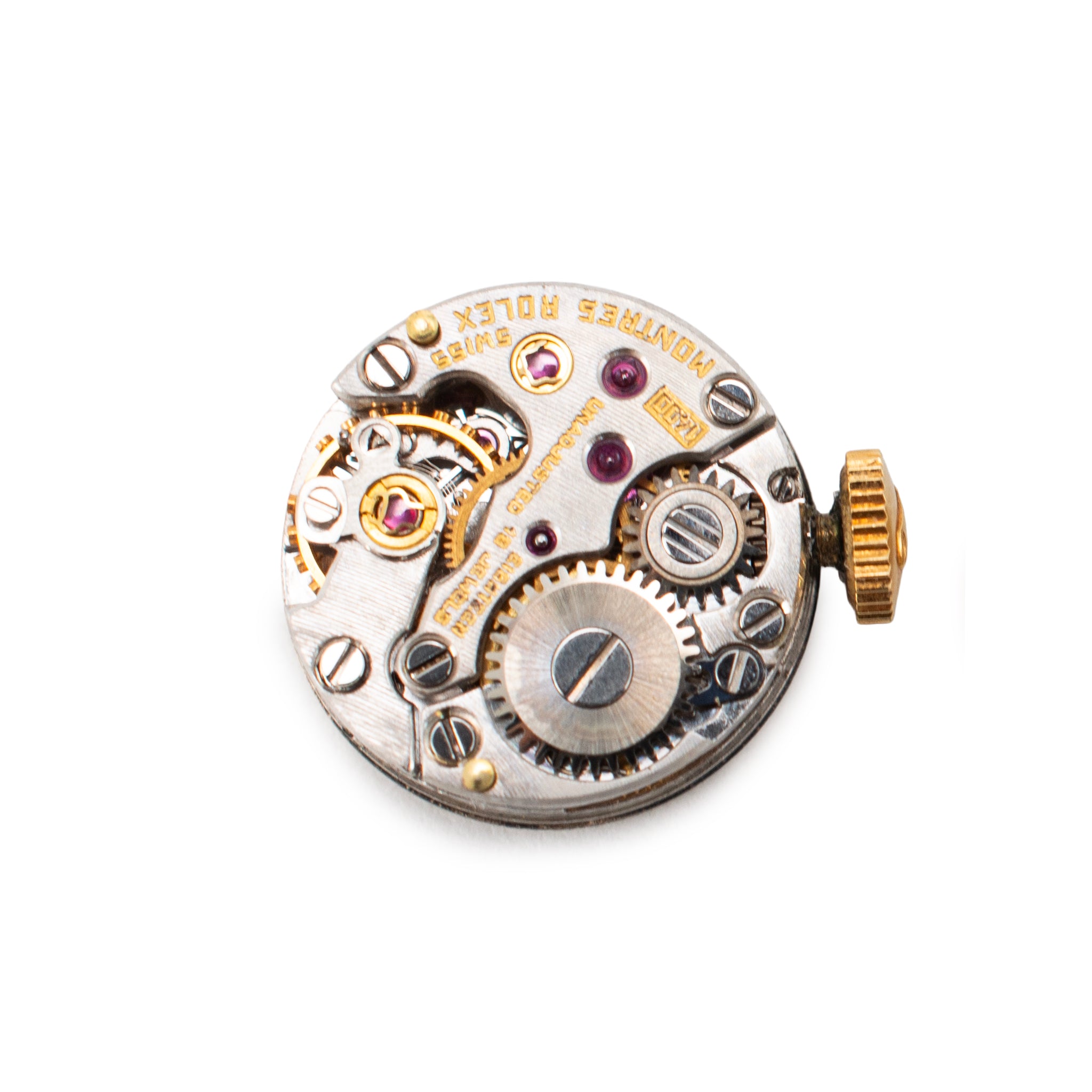 Ladies Vintage Rolex Orchid Cocktail 15MM Diamond 14K Yellow Gold Manual Watch