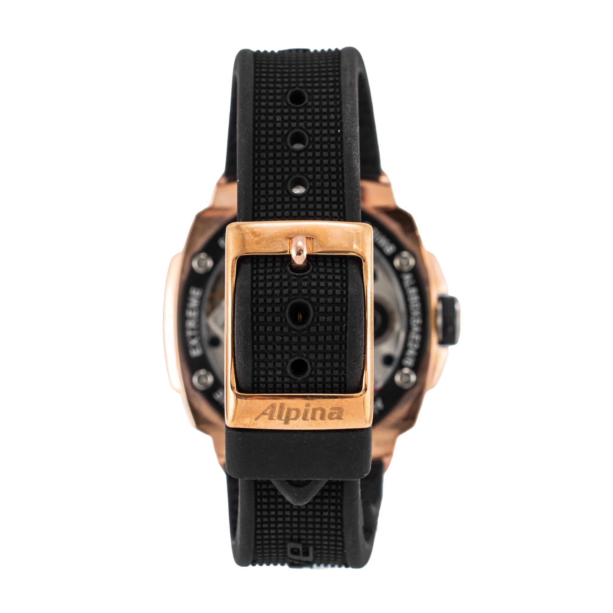 Alpina Avalanche Extreme 48MM al650x5ae24/6 Rose Rubber Manual Wind Watch