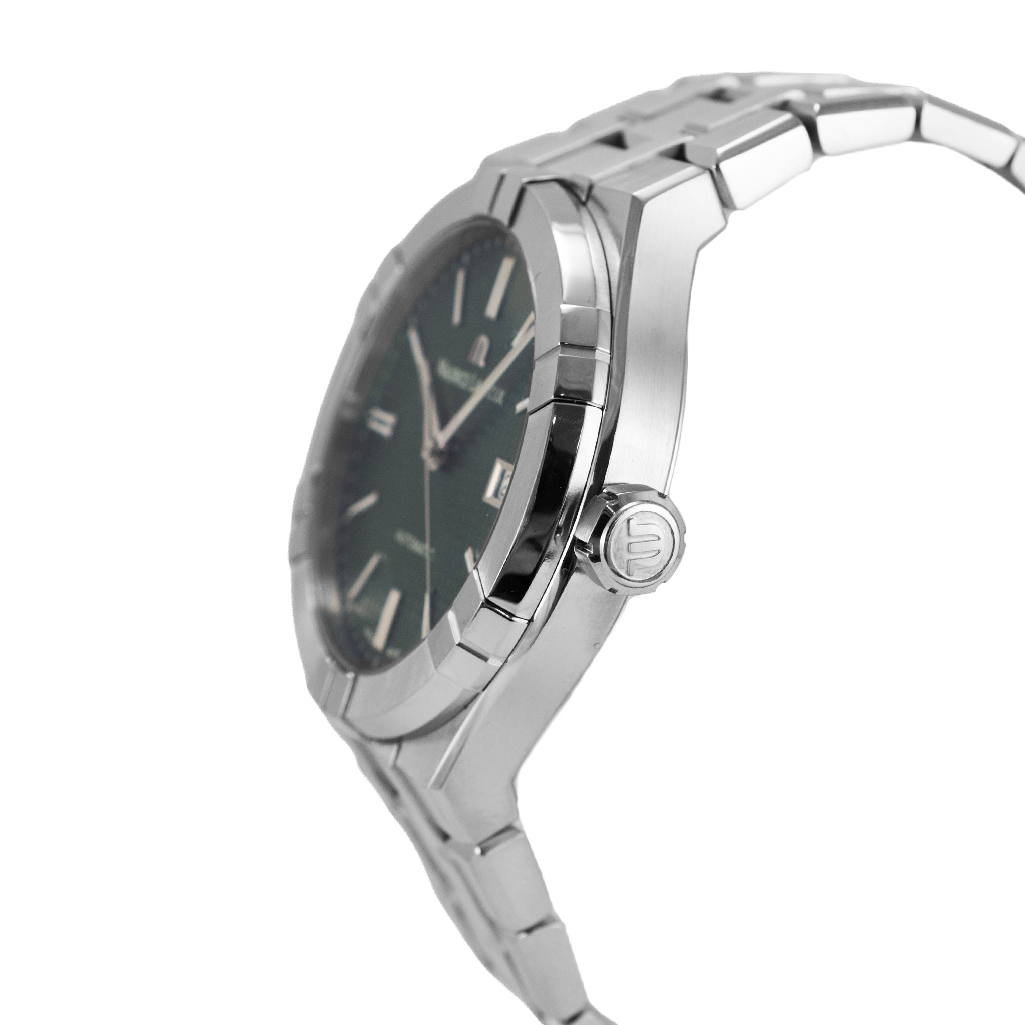 Maurice Laroix Aikon Automatic Date 42MM AI6008-ss00f-630-D Green Steel Watch