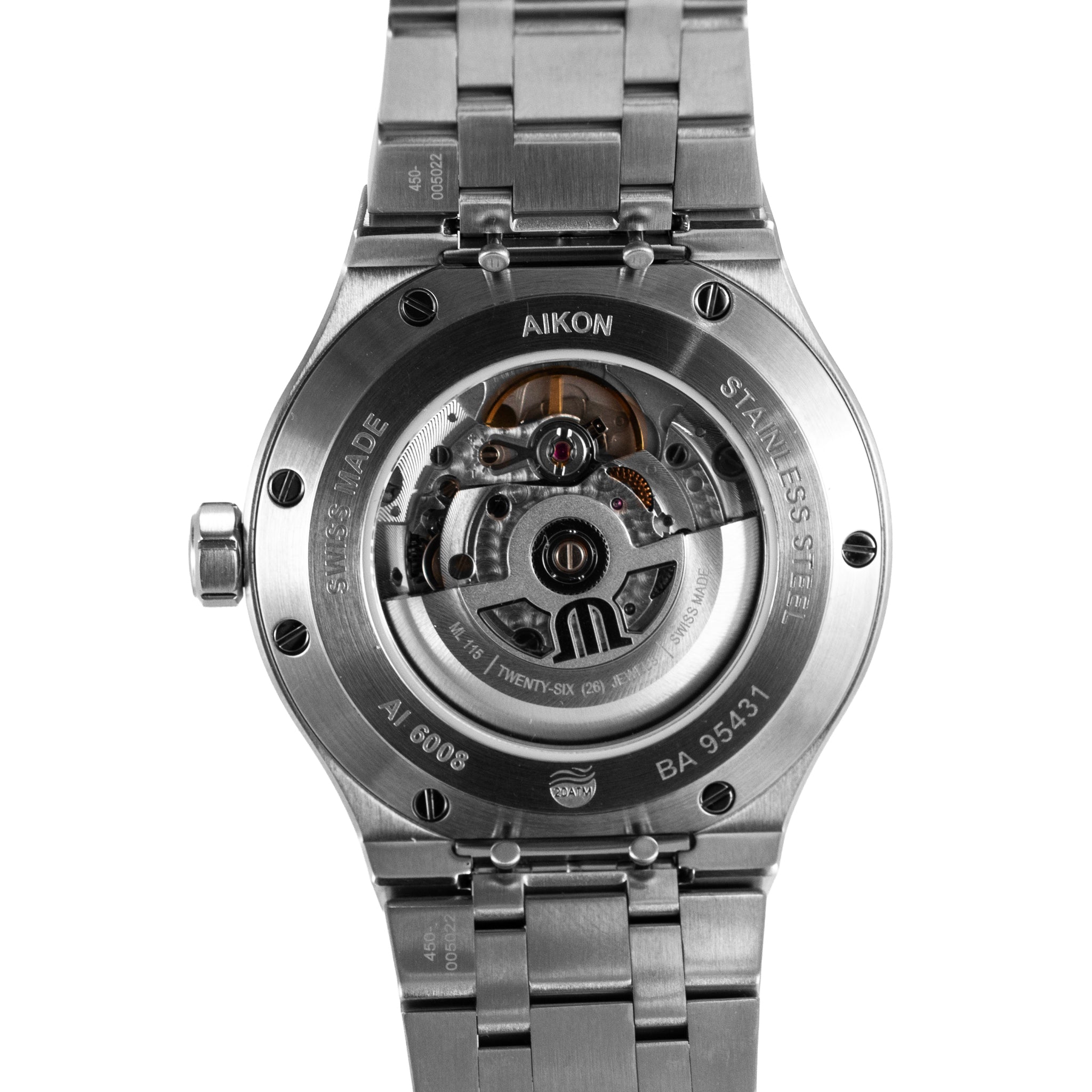 Maurice Laroix Aikon Automatic Date 42MM AI6008-ss00f-630-D Green Steel Watch