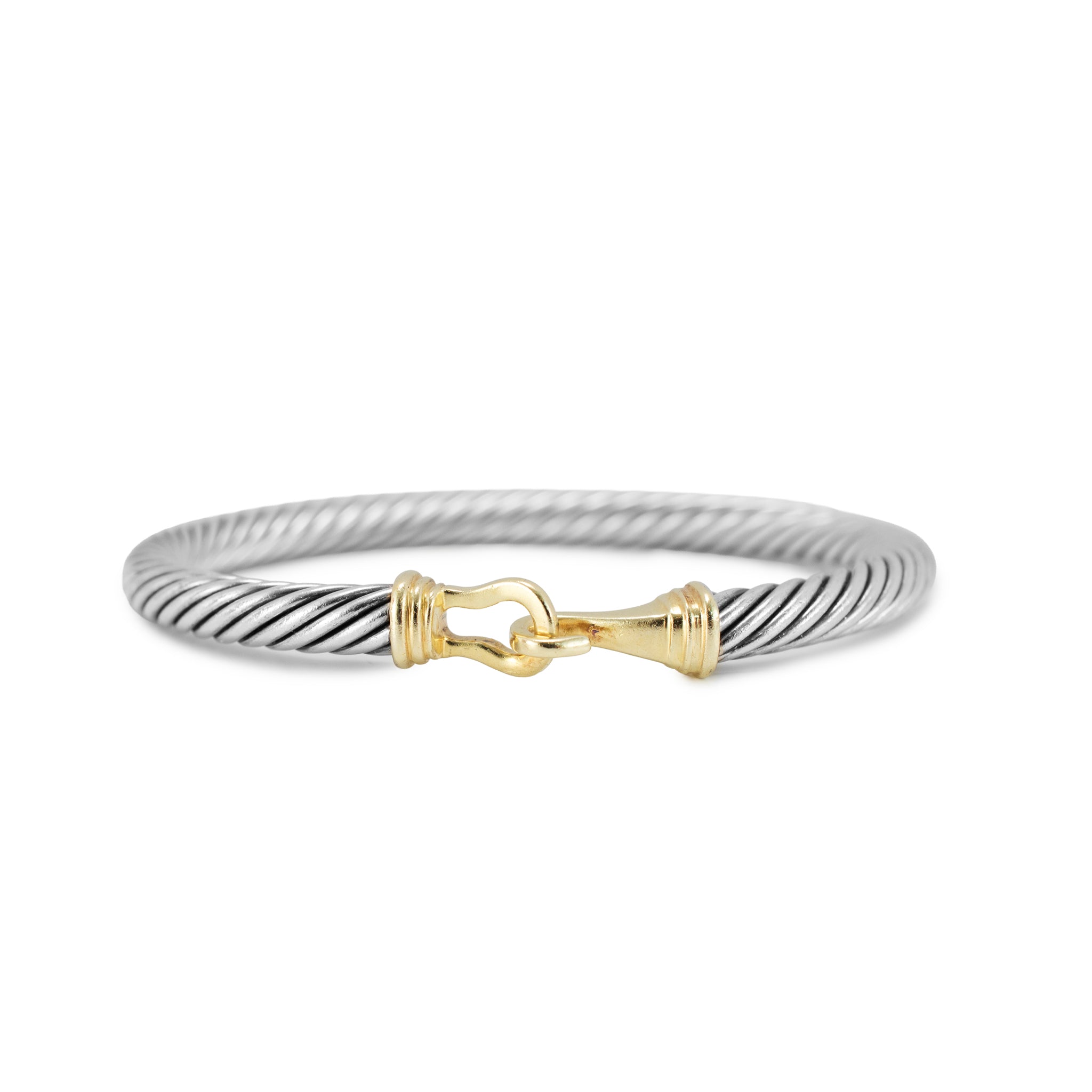David Yurman Buckle Classic Cable Silver and 14K Yellow, SKU 456726, available at DJP Jewelers & Luxury Buyers