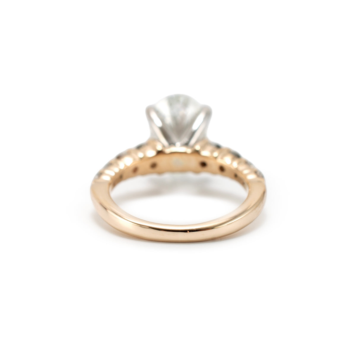 14K Yellow Gold 3.81ctw Oval Lab Grown Diamond Accented Engagement Ring
