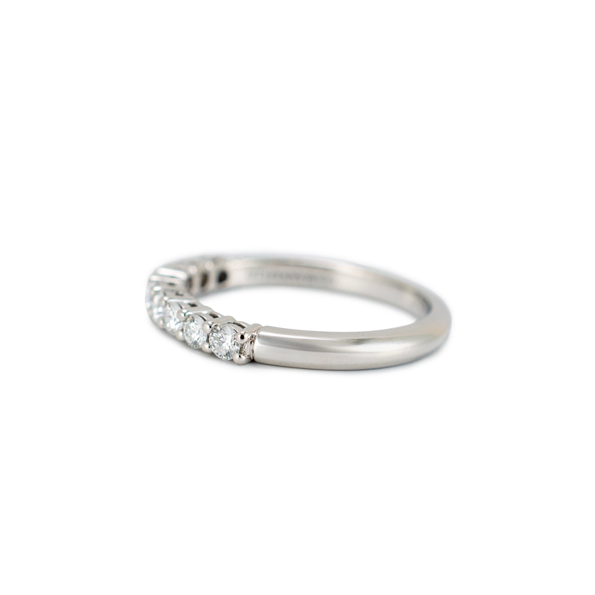 Tiffany & Co. Tiffany Forever Platinum 0.27ctw Half-Circle Diamond Band Ring