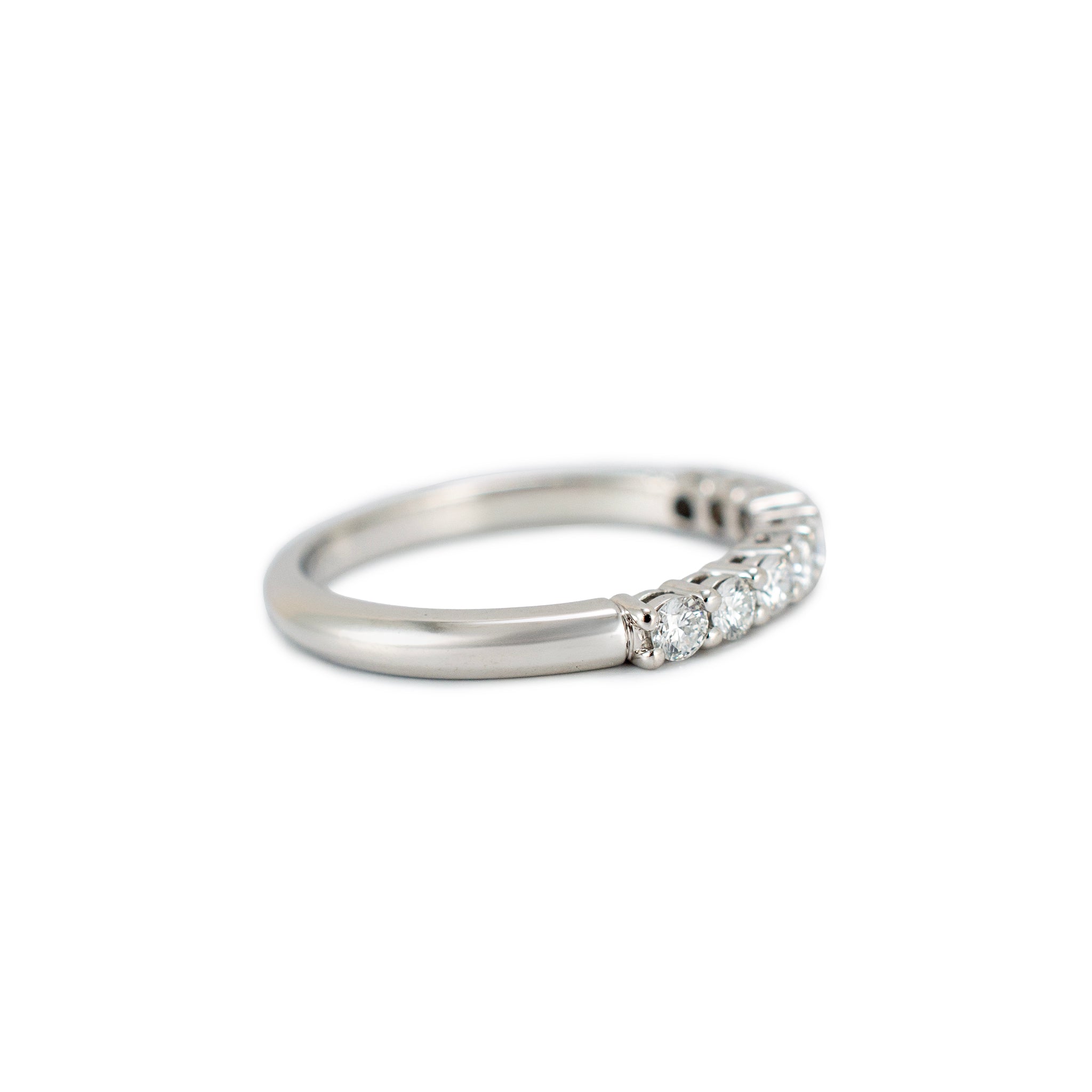 Tiffany & Co. Tiffany Forever Platinum 0.27ctw Half-Circle Diamond Band Ring