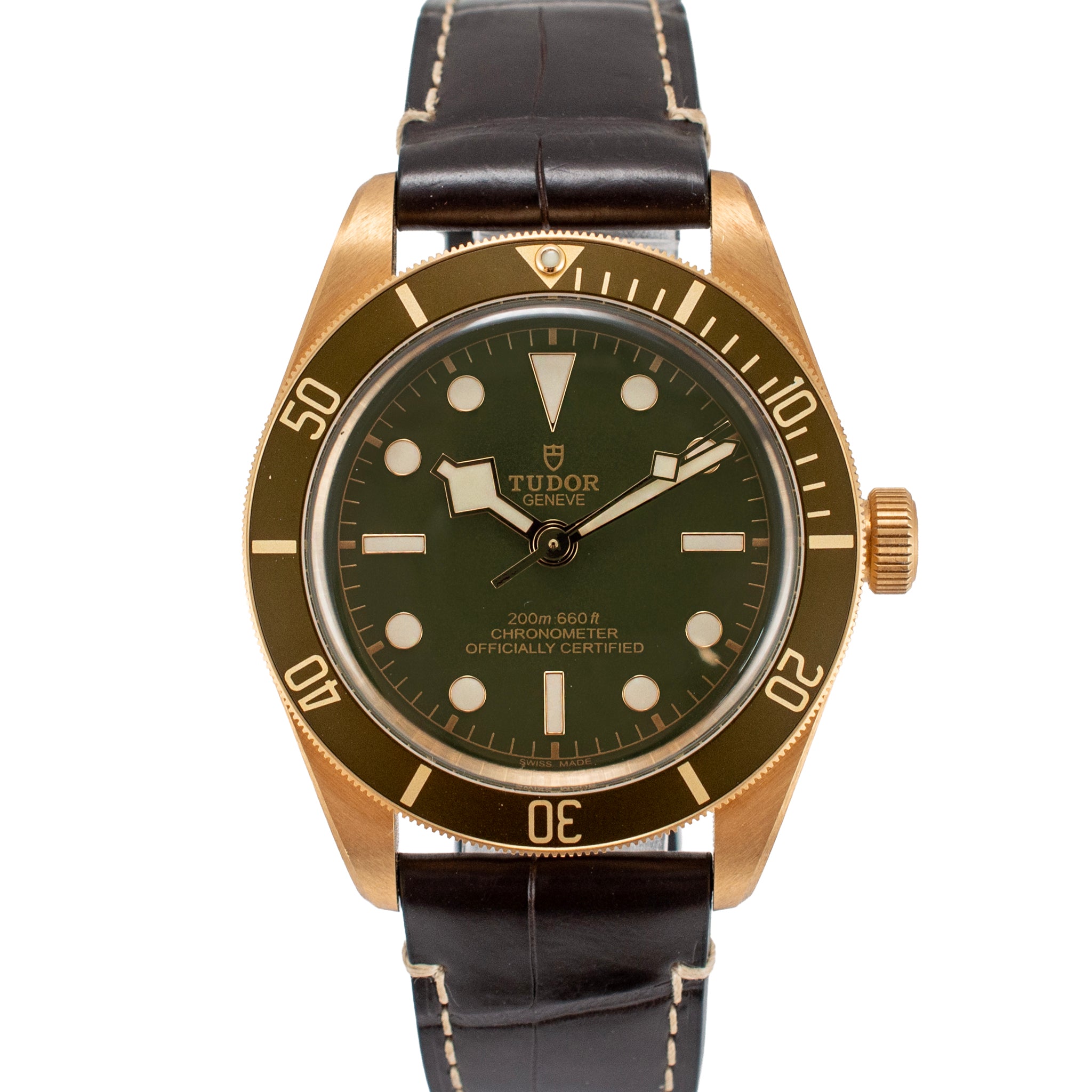 2024 Tudor Black Bay 58 39MM 79018V Green Dial & Bezel 18K Yellow Gold Watch
