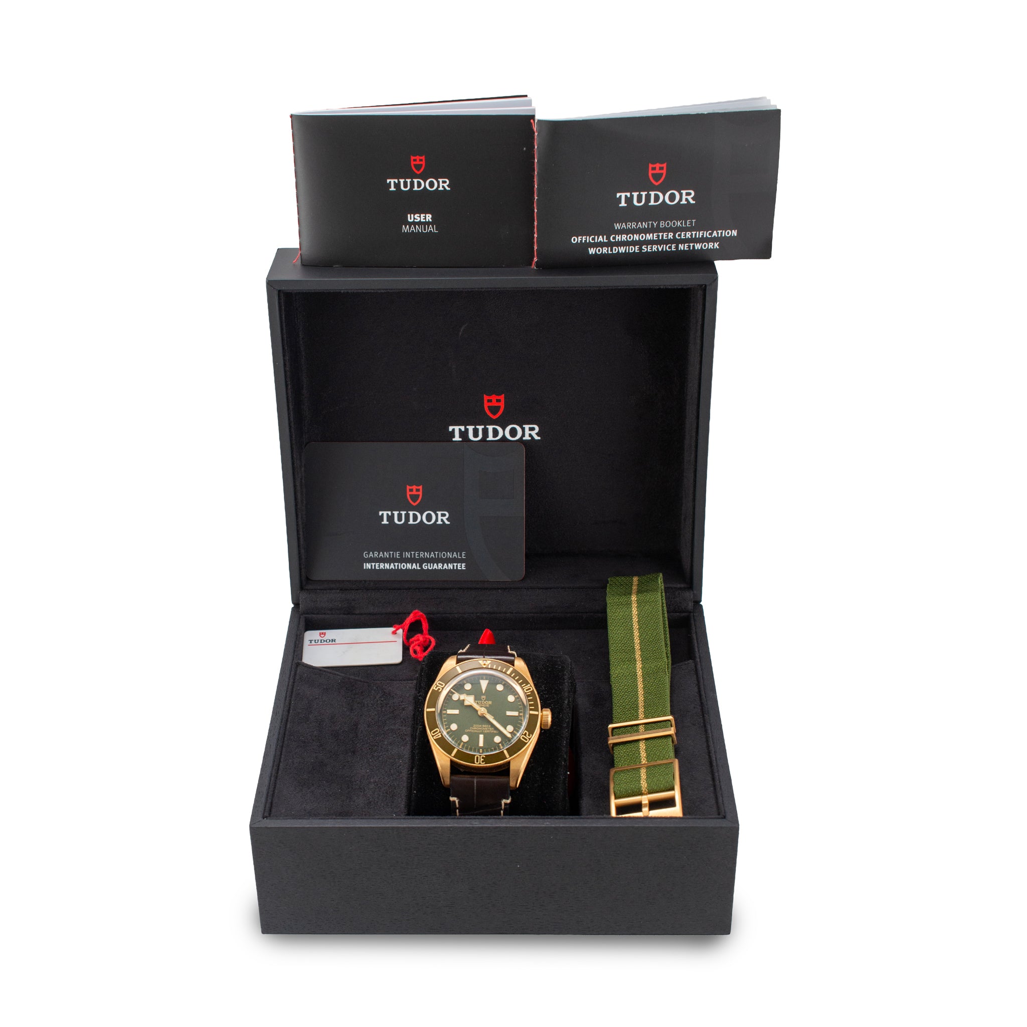 2024 Tudor Black Bay 58 39MM 79018V Green Dial & Bezel 18K Yellow Gold Watch