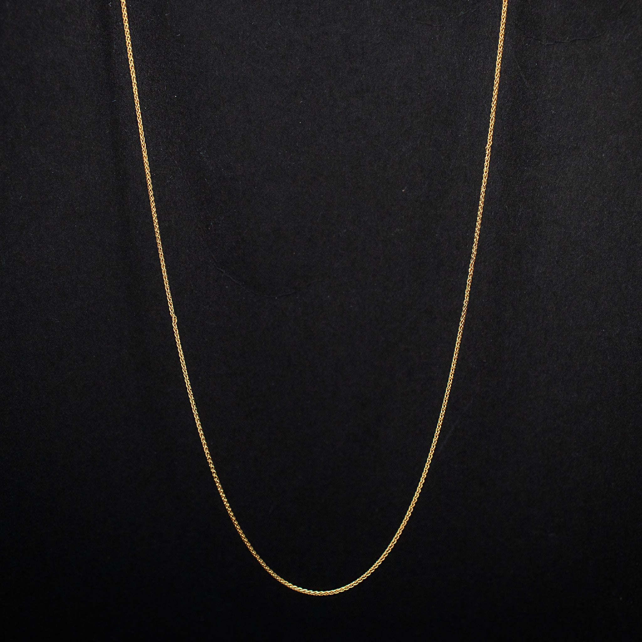 Vintage 18K Yellow Gold Wheat Chain 1.54g 19" 457254 available at DJP Jewelers & Luxury Buyers