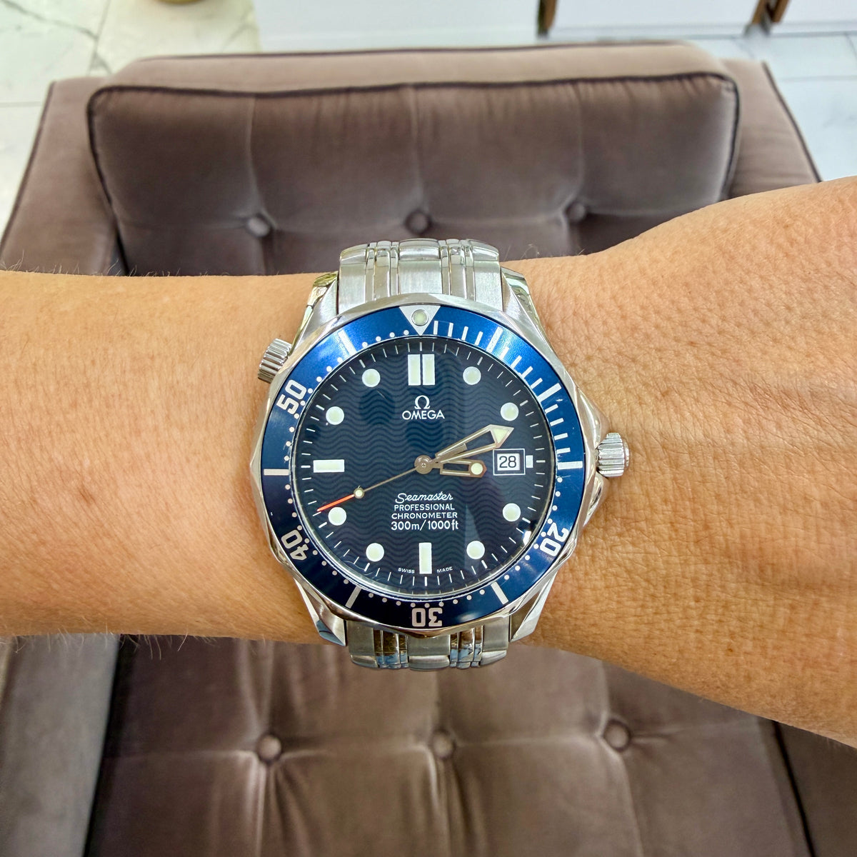 Omega Seamaster 300M 41MM 2531.80 James Bond Blue Dial Steel Automatic Watch