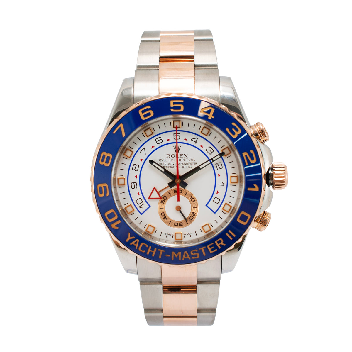 Rolex Yacht-Master II 44MM 116681 Oyster 18K Rose Gold Steel Watch