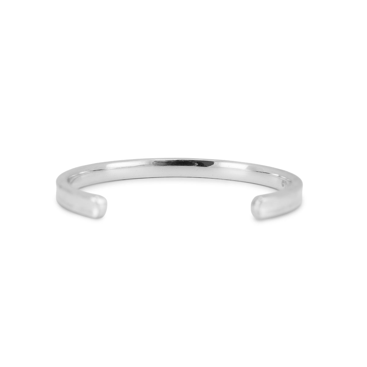 Tiffany & Co. Tiffany 1837 Narrow 925 Silver Medium Cuff Bangle Bracelet