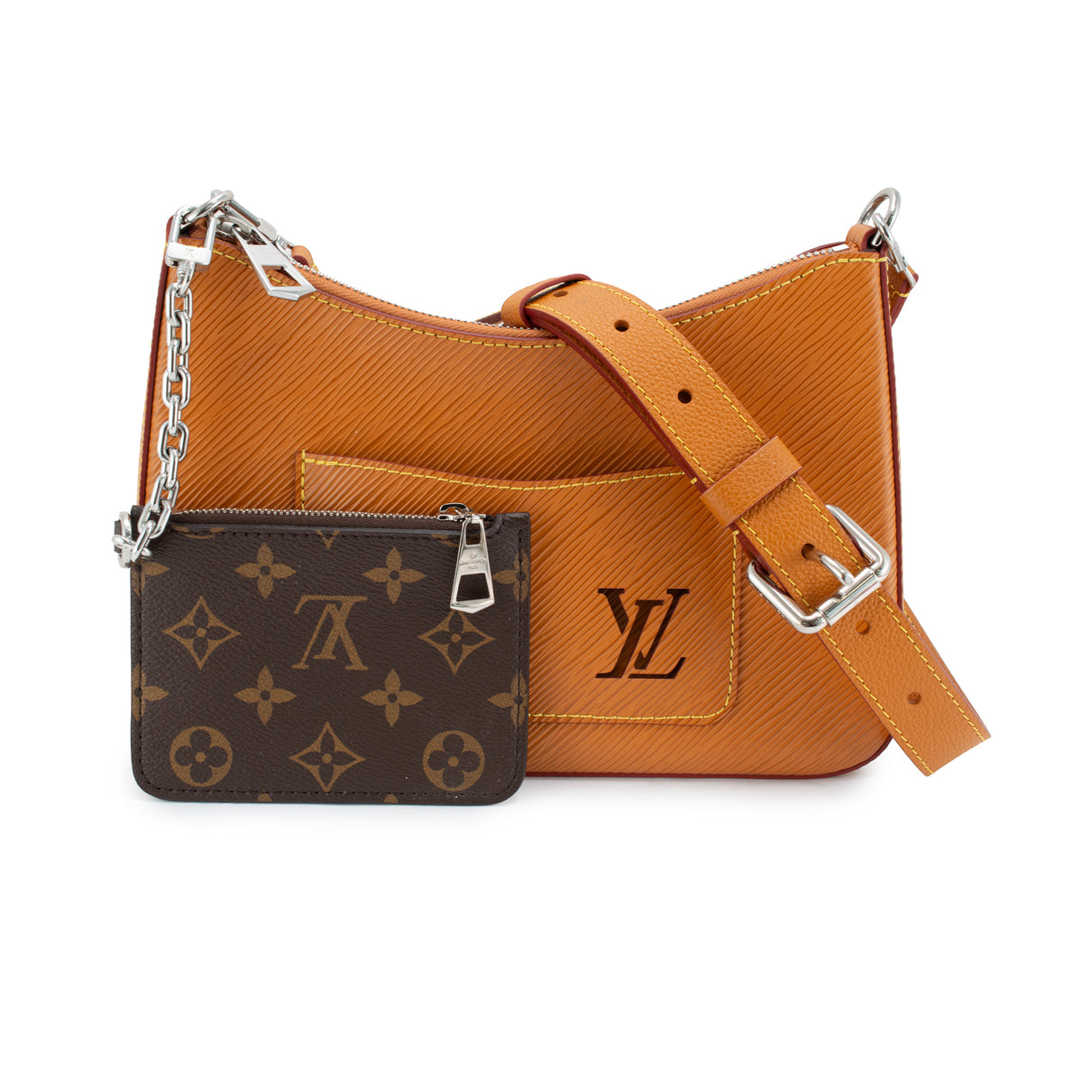 Louis Vuitton Marelle Gold Miel Epi Leather Silver-Tone Hardware Hobo Handbag