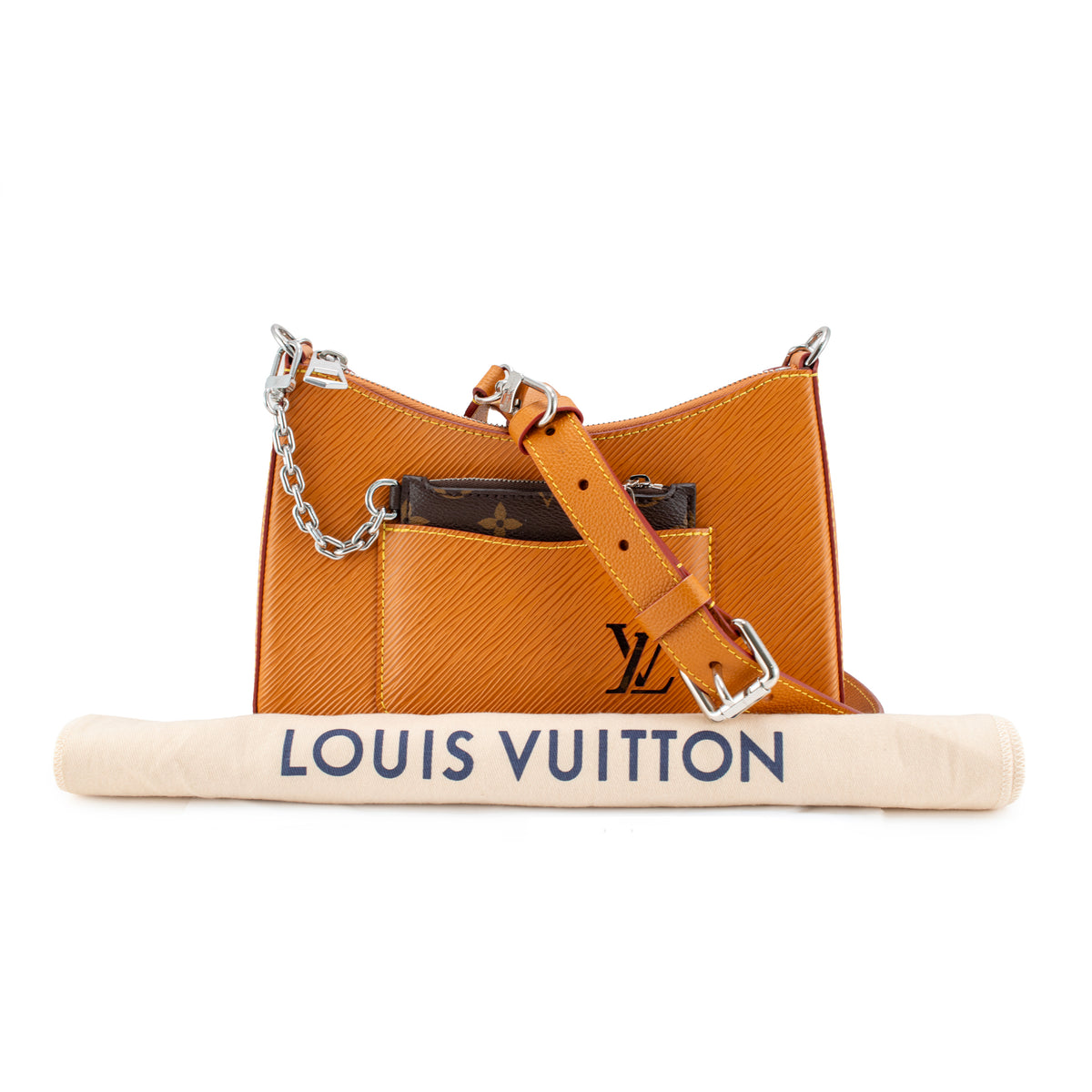 Louis Vuitton Marelle Gold Miel Epi Leather Silver-Tone Hardware Hobo Handbag
