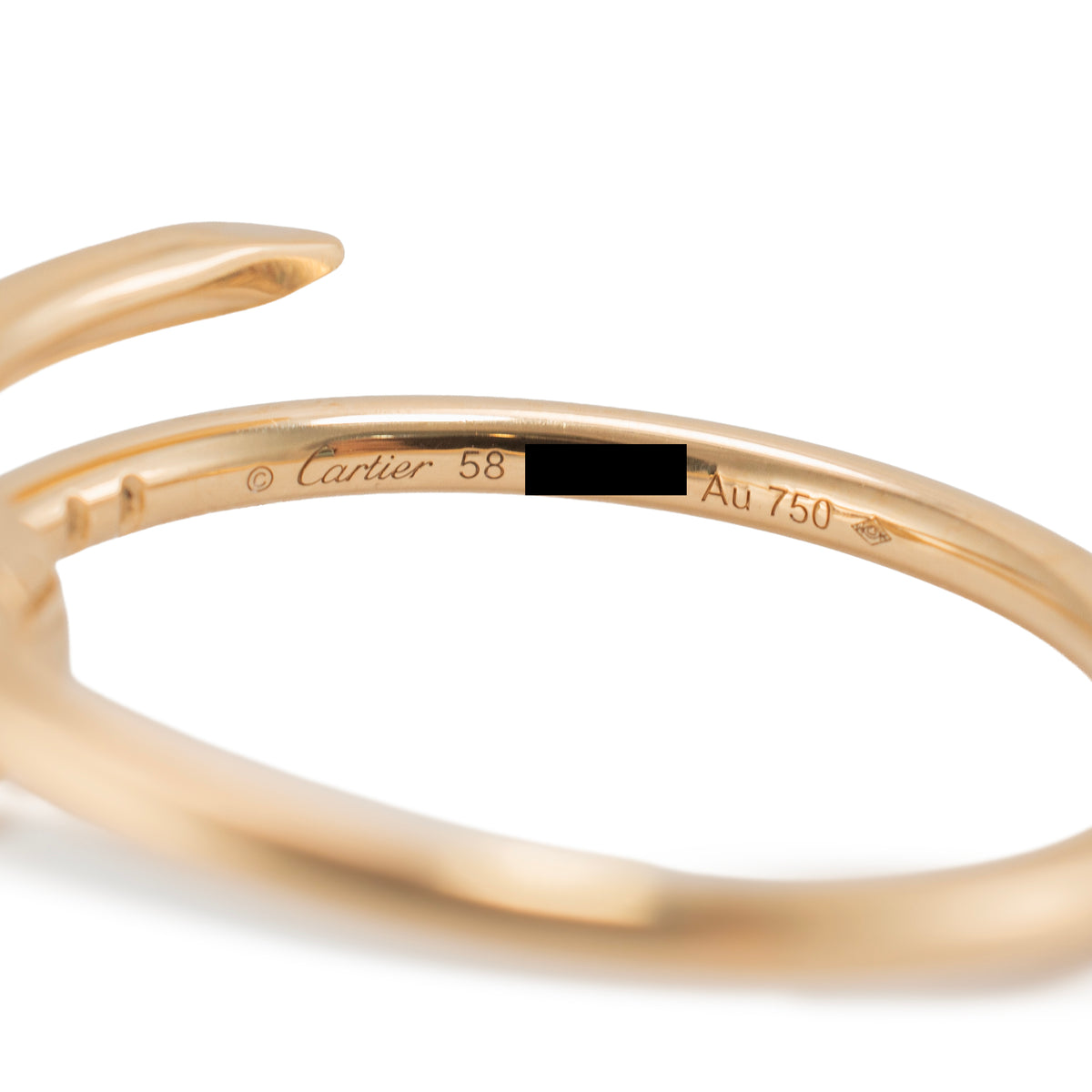 Cartier Juste Un Clou Small Model 18K Yellow Gold Band Ring