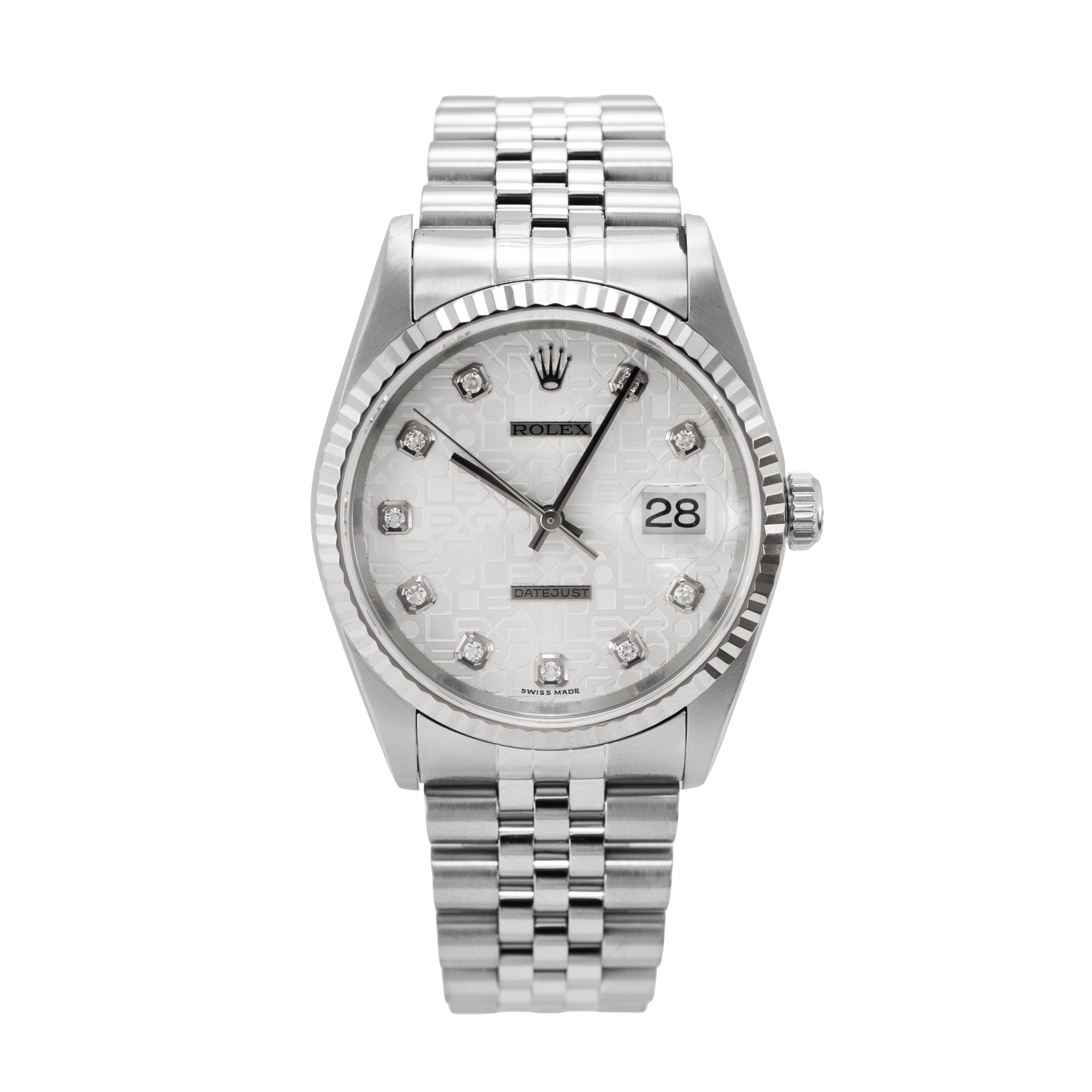 Rolex Datejust Stainless Steel and 18K White Gold Diamond | DJP