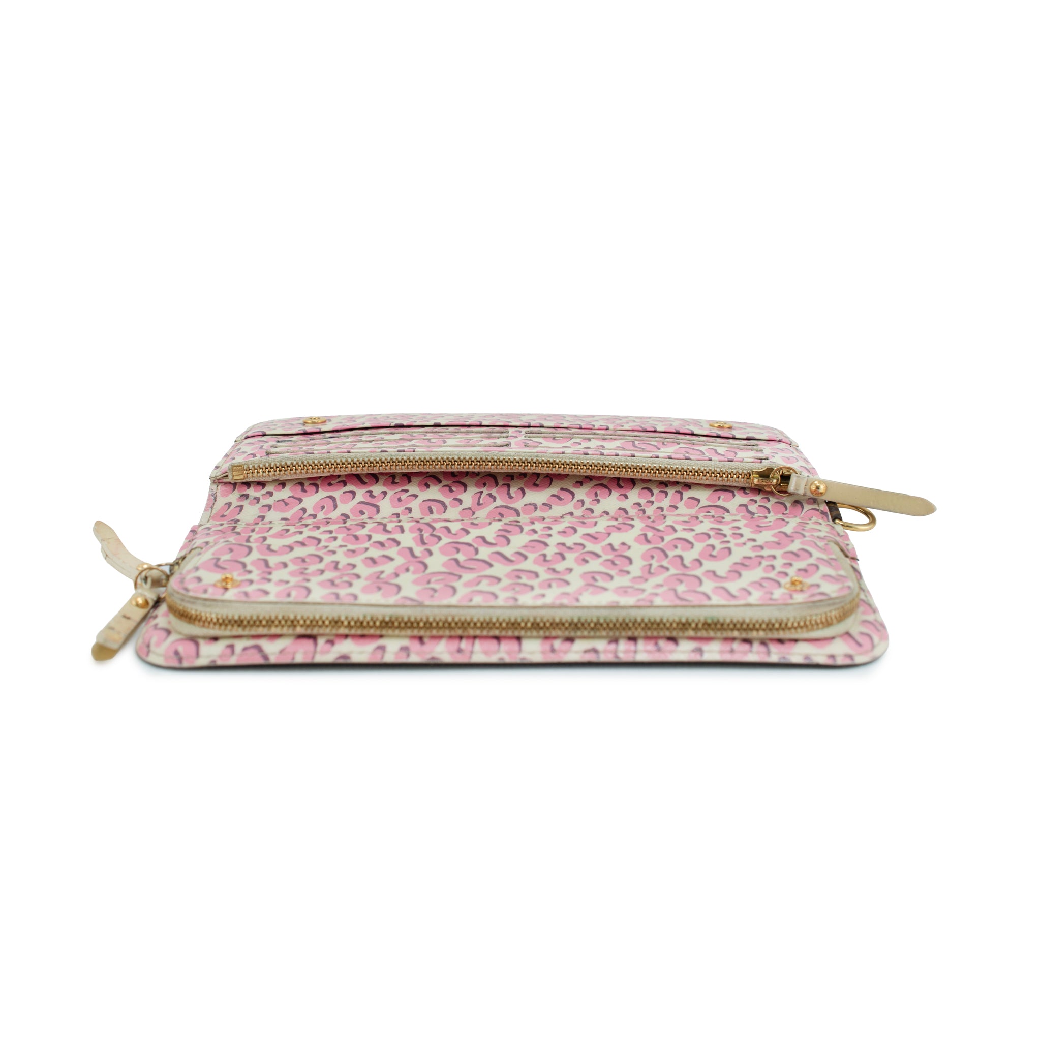 Louis Vuitton Monogram Canvas Pink Leopard Print Insolite Wallet