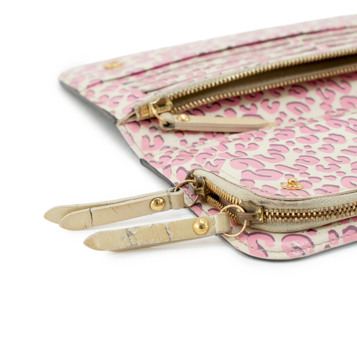 Louis Vuitton Monogram Canvas Pink Leopard Print Insolite Wallet