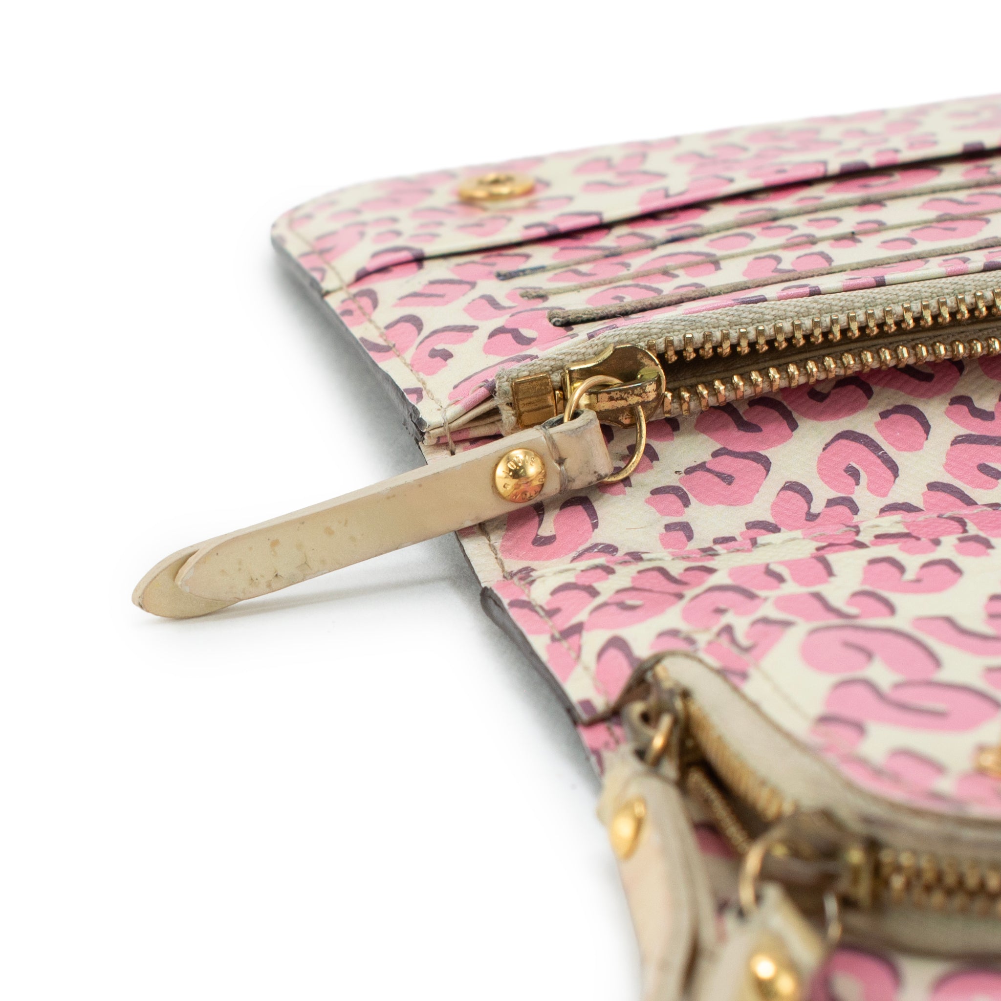 Louis Vuitton Monogram Canvas Pink Leopard Print Insolite Wallet