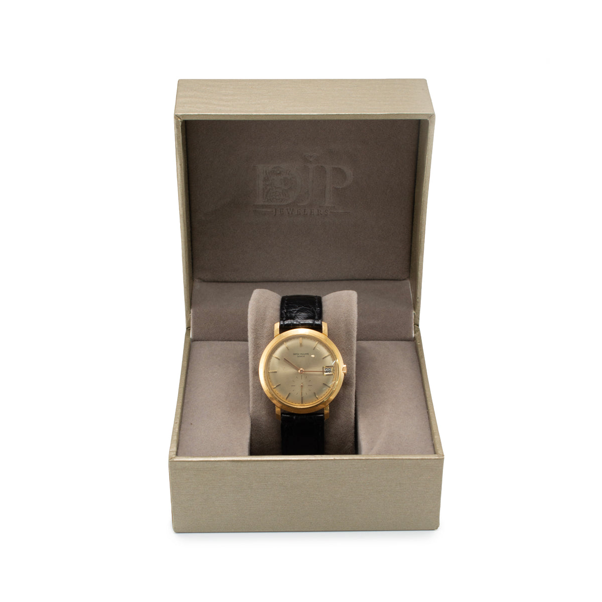 Vintage Patek Philippe Calatrava 35MM 3445 Sapphire 18K Yellow Gold Watch