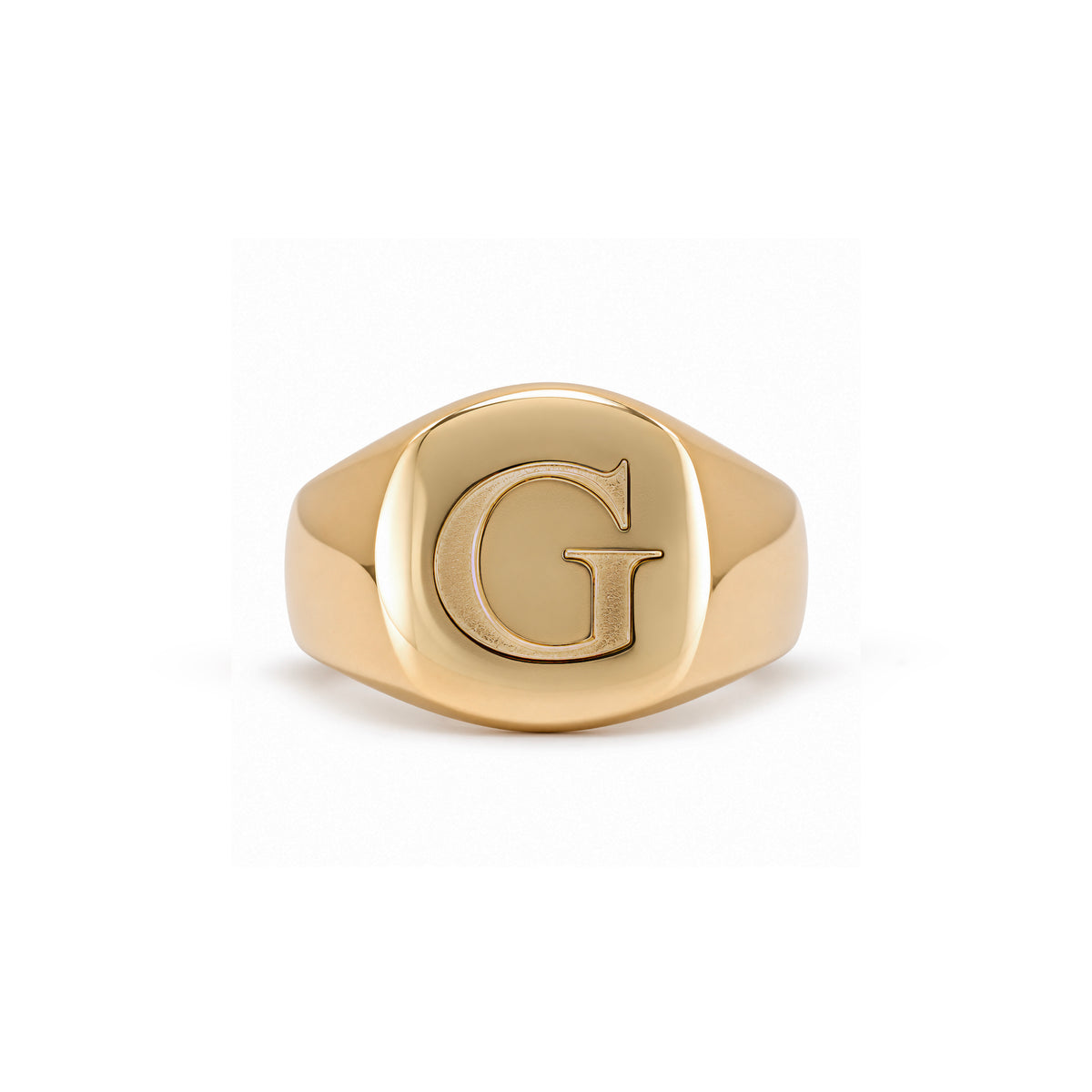 Men’s David Yurman Streamline G Initial 18K Yellow Gold Pinky Statement Ring