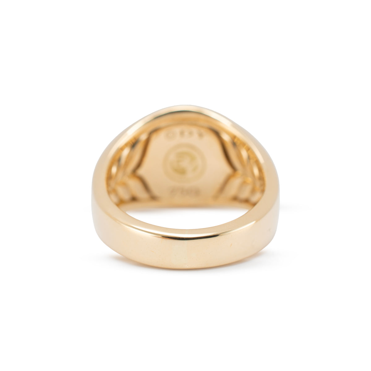 Men’s David Yurman Streamline G Initial 18K Yellow Gold Pinky Statement Ring
