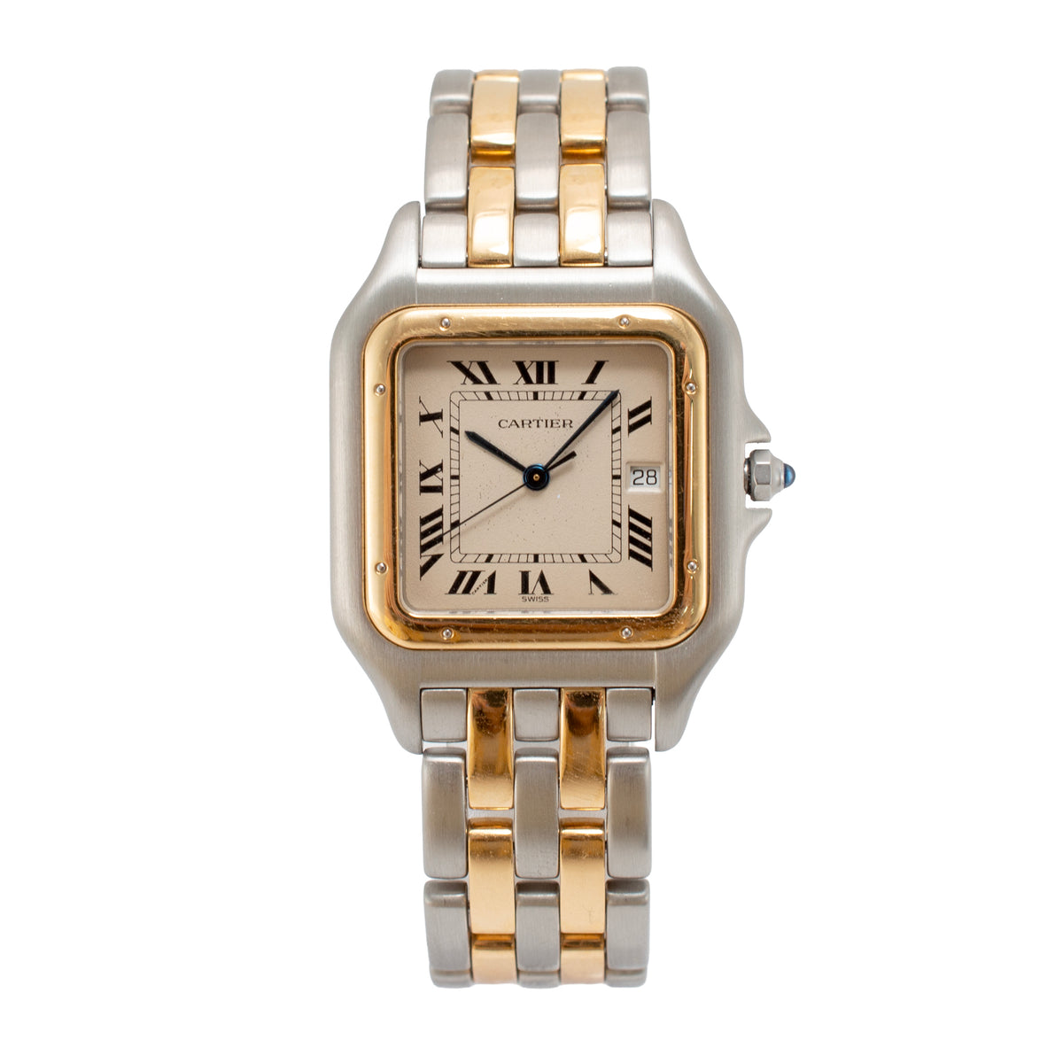 Cartier Panthere Jumbo 30MM 187957 18K Yellow Gold Steel Quartz Watch