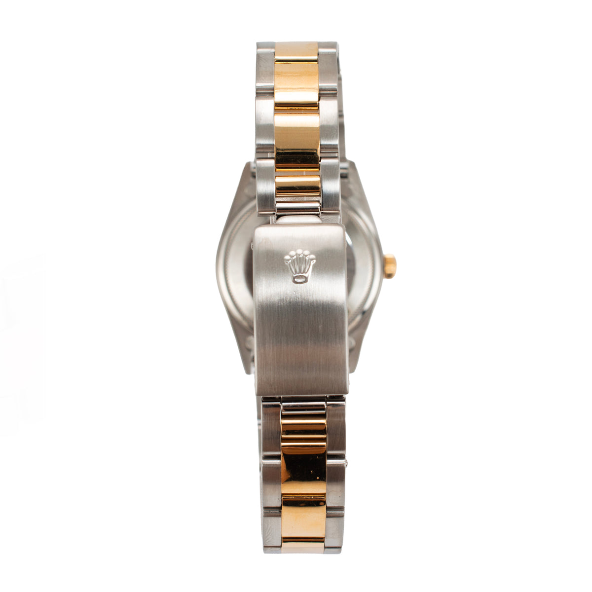 Rolex Oyster Perpetual Date 34MM 15233 Silver Dial Gold Steel Watch