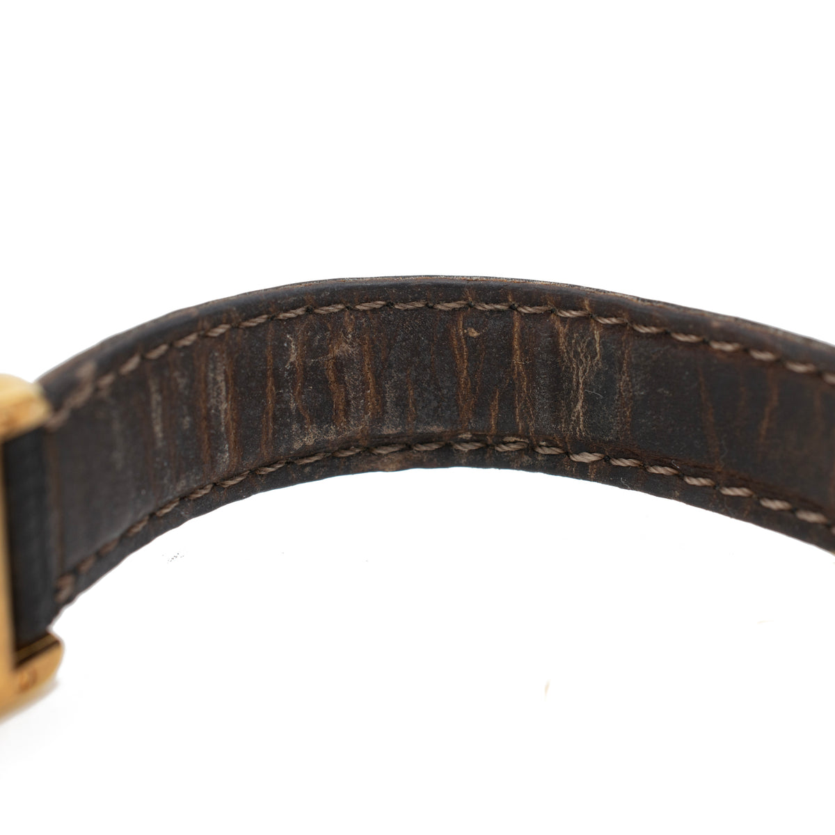 Ladies Vintage Cartier Tank Vermeil 20MM X 28 MM 5057001 925 Silver Plaque Watch
