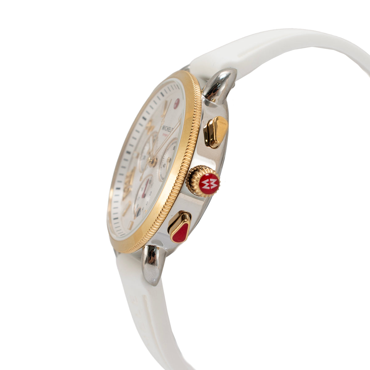 Ladies Michele by Fossil Sport Sail 38MM mww01p000017 Silver Dial Quartz Watch