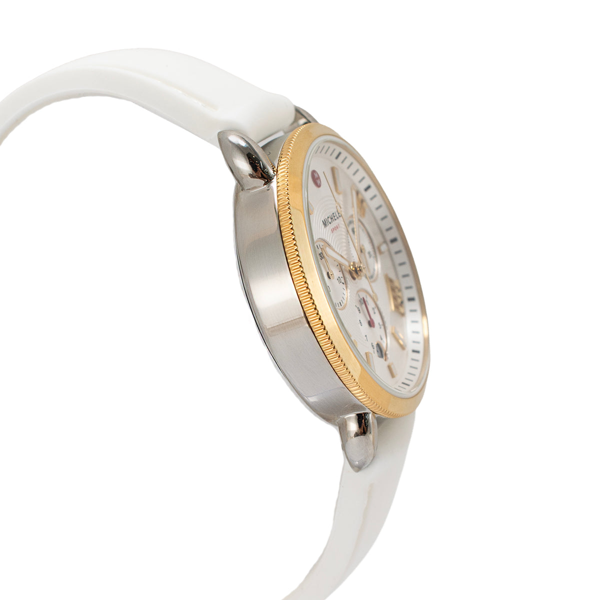 Ladies Michele by Fossil Sport Sail 38MM mww01p000017 Silver Dial Quartz Watch