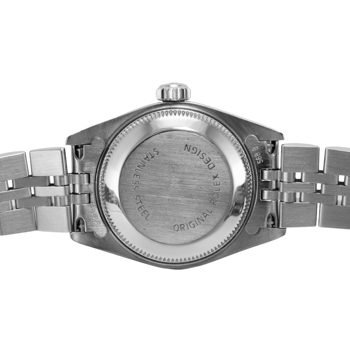 Ladies Rolex Oyster Perpetual Date 26MM 69240 Ivory Motif Jubilee Steel Watch