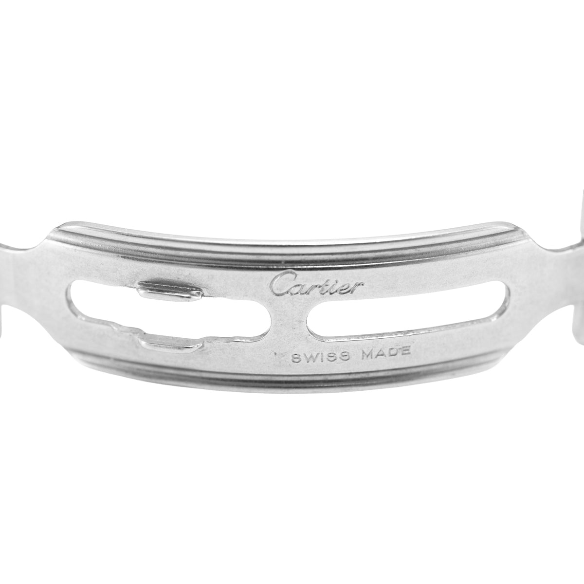 Ladies Cartier Panthere Two Row 22MM 1120 White Dial Two Tone Quartz Watch