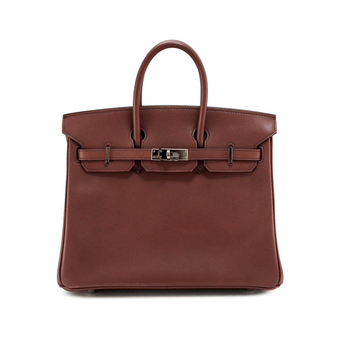 Hermès Birkin 25 Griolet Tadelakt Palladium Top Handle Bag