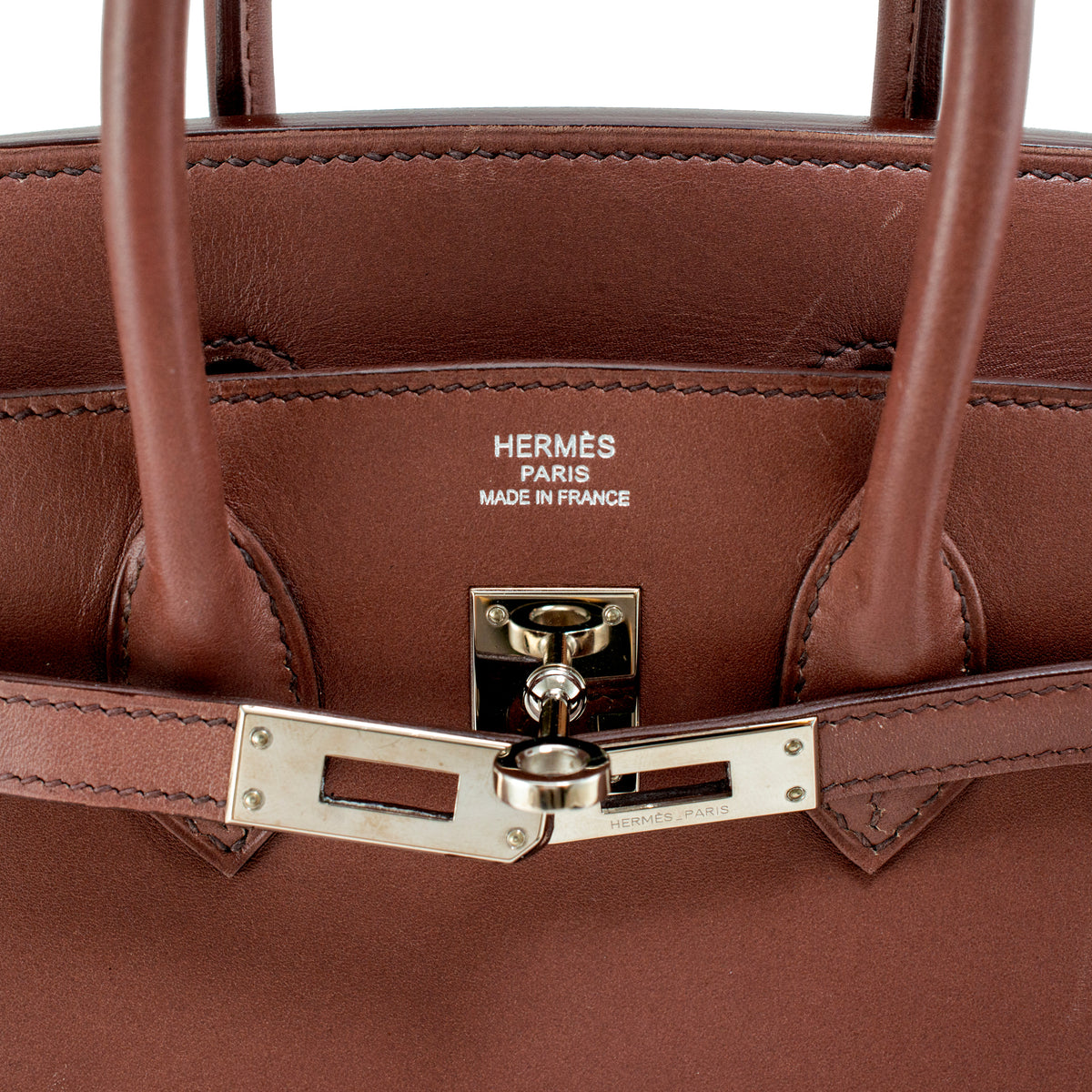 Hermès Birkin 25 Griolet Tadelakt Palladium Top Handle Bag