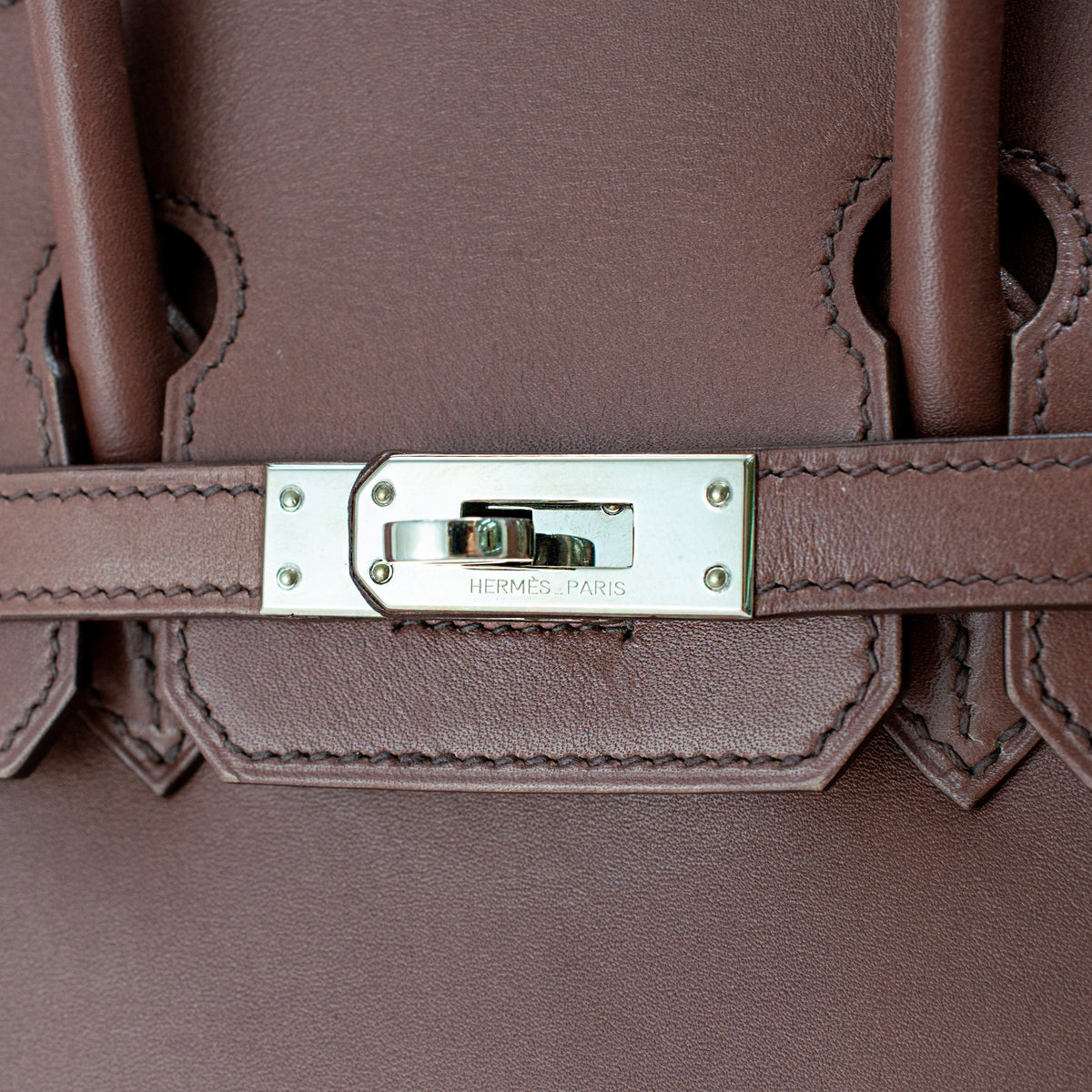 Hermès Birkin 25 Griolet Tadelakt Palladium Top Handle Bag