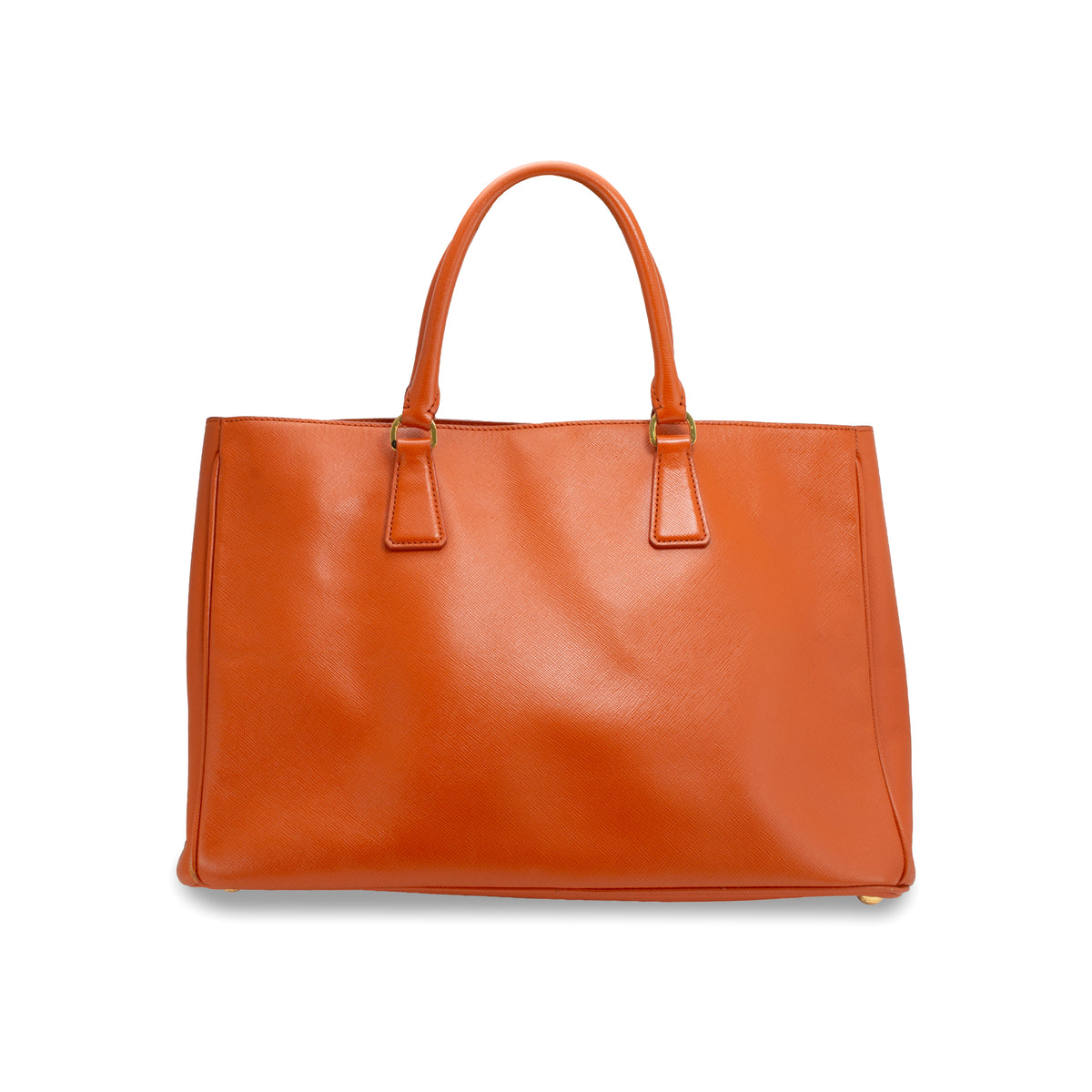 Prada Lux Galleria Saffiano Papaya Leather Large Tote Bag