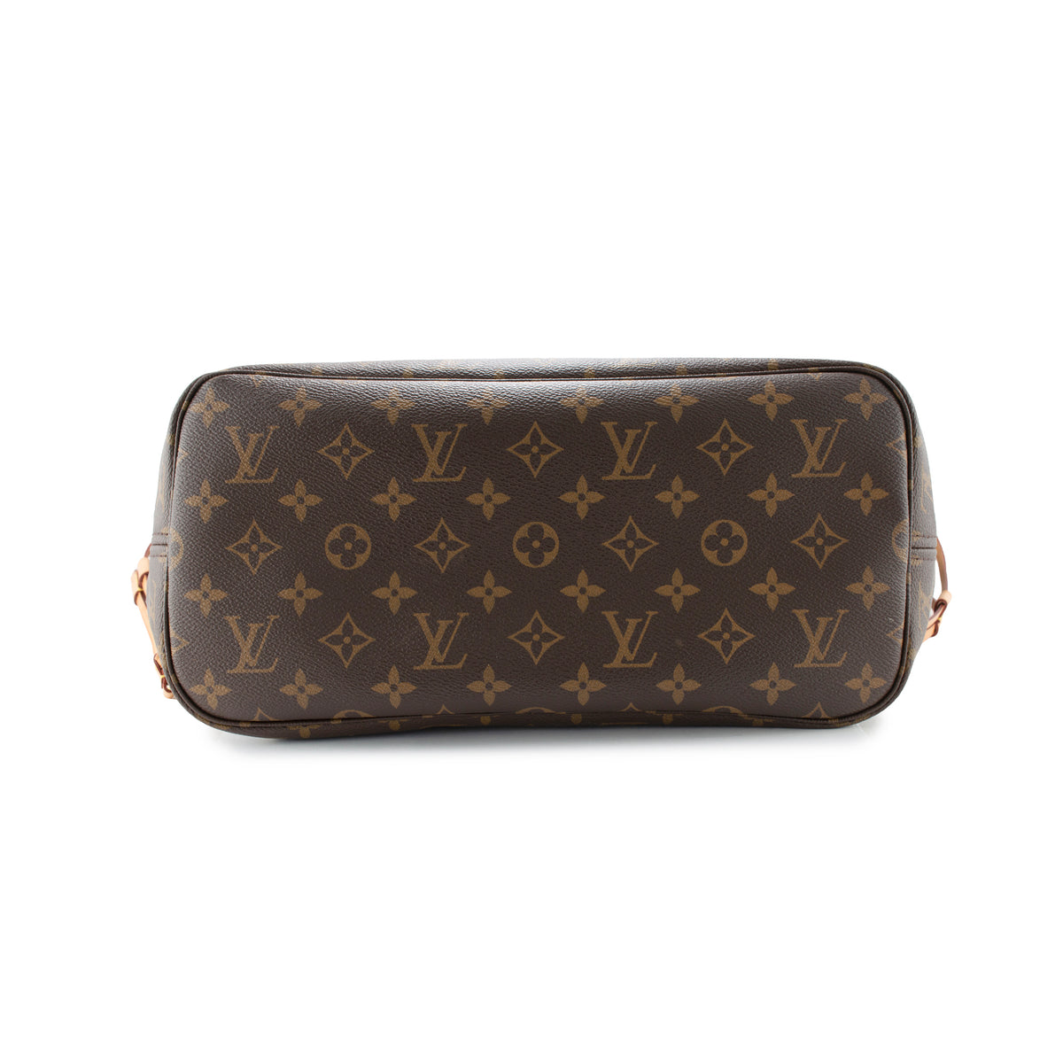 Louis Vuitton Brown Monogram Canvas Leather Neverfull MM Tote Bag