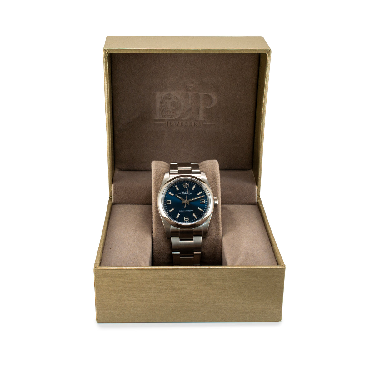 Rolex Oyster Perpetual 36MM 116000 Blue 3-6-9 Dial Steel Automatic Watch