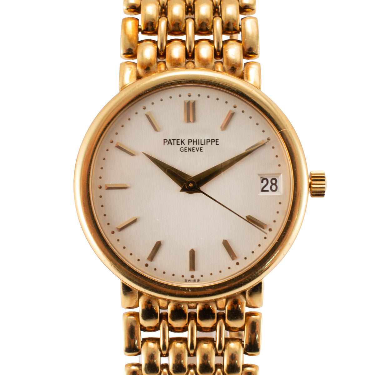 Vintage Patek Philippe Calatrava 34MM 3998/1J 18K Yellow Gold Automatic Watch
