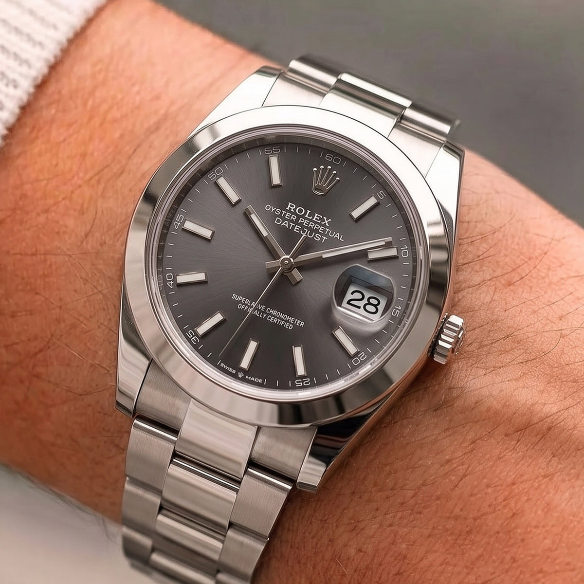 Rolex Datejust 41MM 126300 Rhodium Dial Stainless Steel Automatic Watch