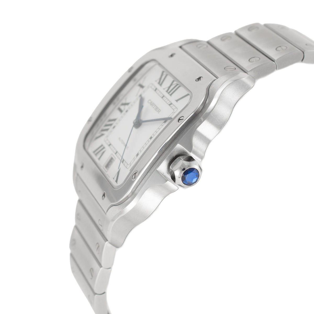 2026 Cartier Santos de Cartier 39.8mm 4072 Roman Stainless Steel Automatic Watch